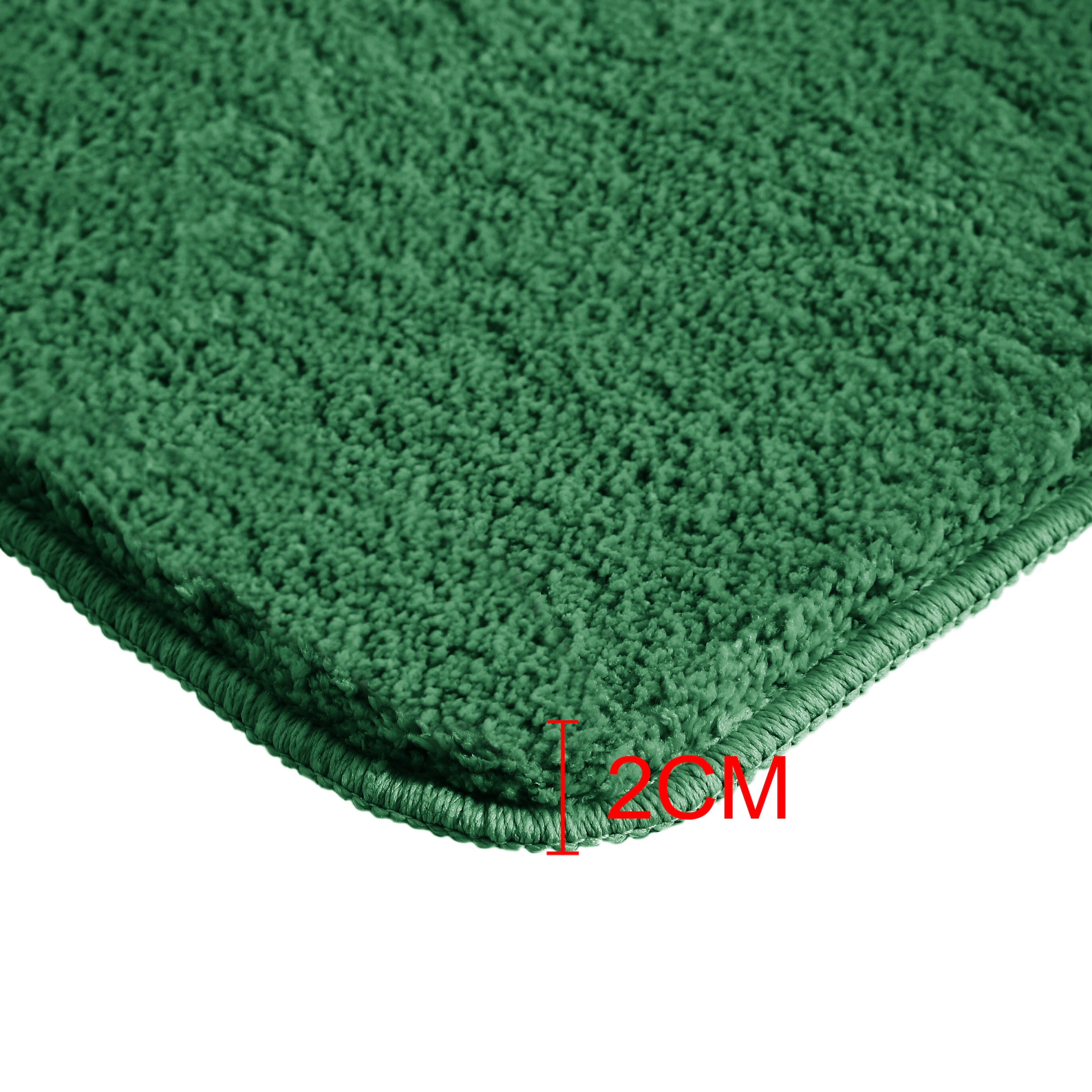 my home Badematte »Inga, Badezimmer Teppich, Badvorleger« Höhe 20 mm rutschhemmend beschichtet fussbodenheizungsgeeignet | schnell trocknend | strapazierfähig Badteppich, unifarben, weich, als halbrund und rechteckig erhältlich