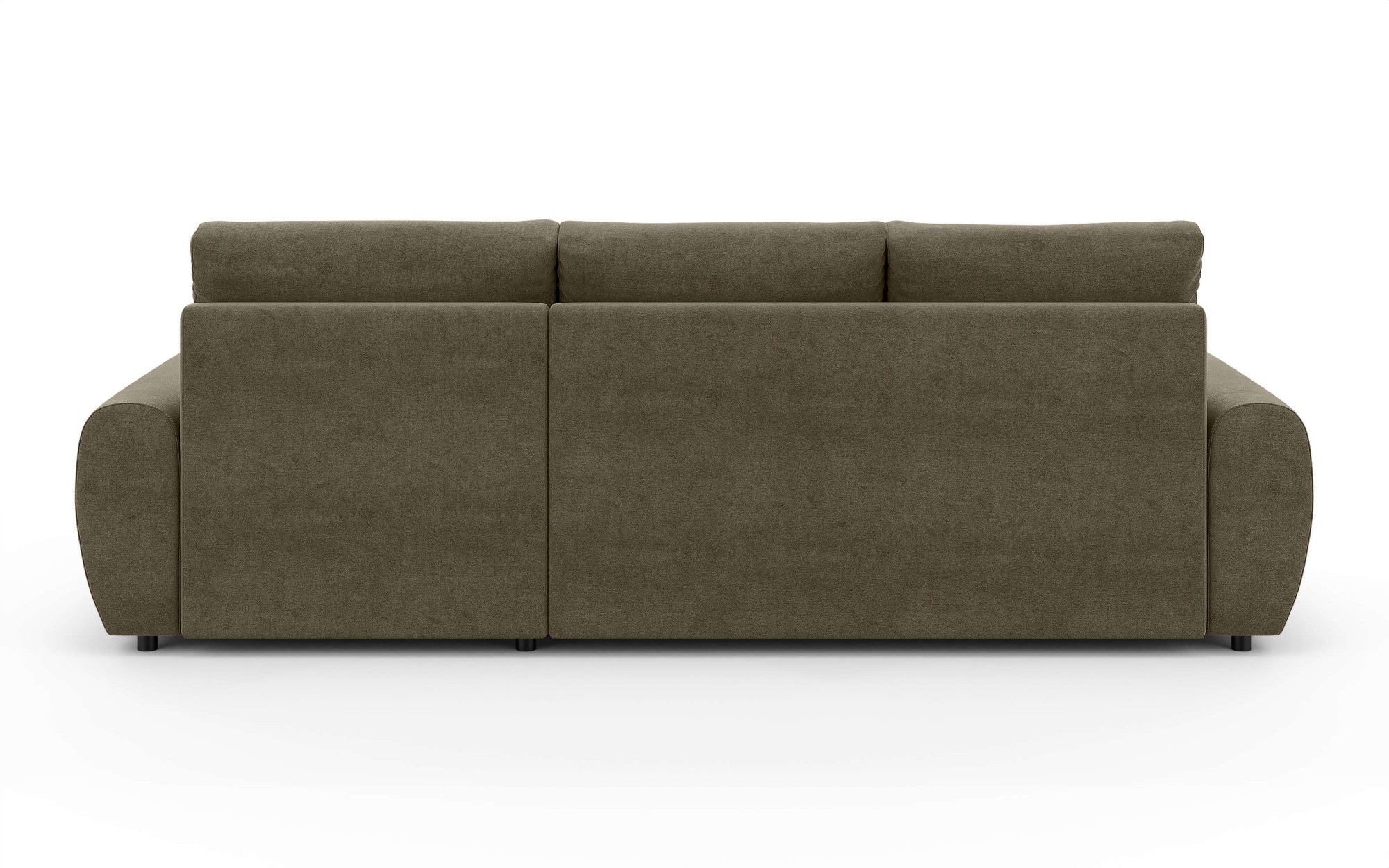 INOSIGN Ecksofa »HAVERHILL Schlafsofa mit Bettkasten, Masse B/H/T: 237/89/166 cm«, L-Form mit Recamiere links oder rechts bestellbar, Wellenunterfederung