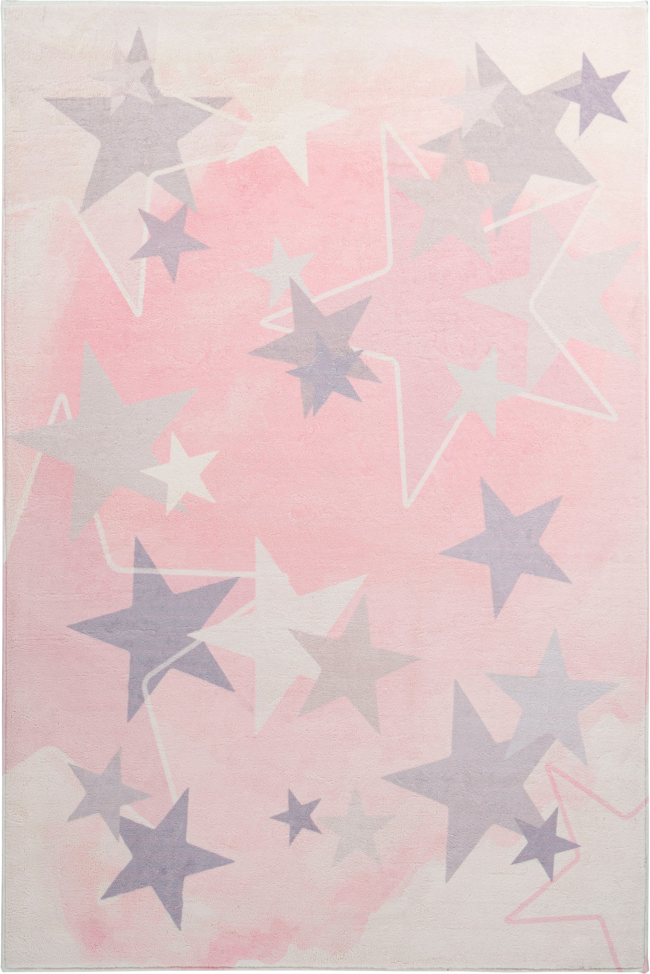 Obsession Kinderteppich »My Stars 410«, rechteckig, 10 mm Höhe, Kurzflor, Motiv Sterne, Kinderzimmer