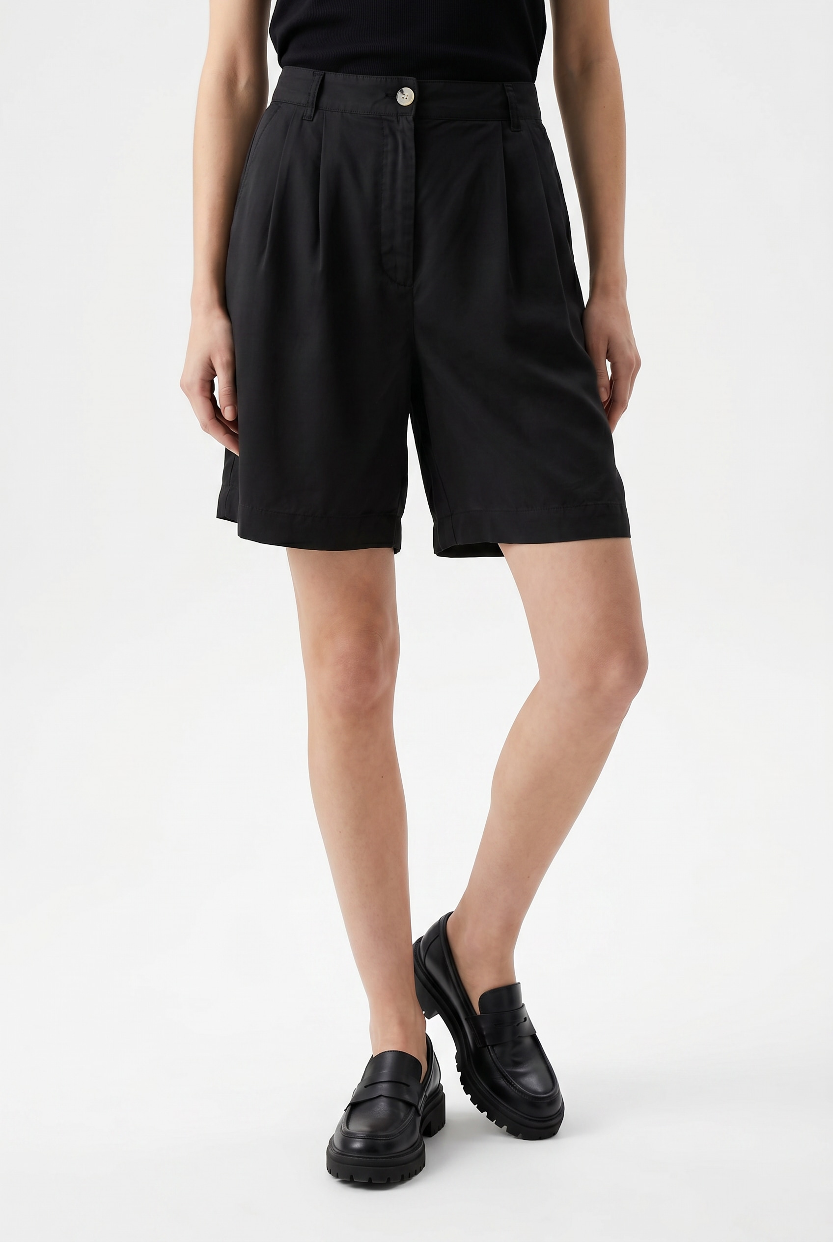 Vero Moda Shorts »VMFLEUR HW BERMUDA TENCEL SHORTS GA«  Viskose, loose fit