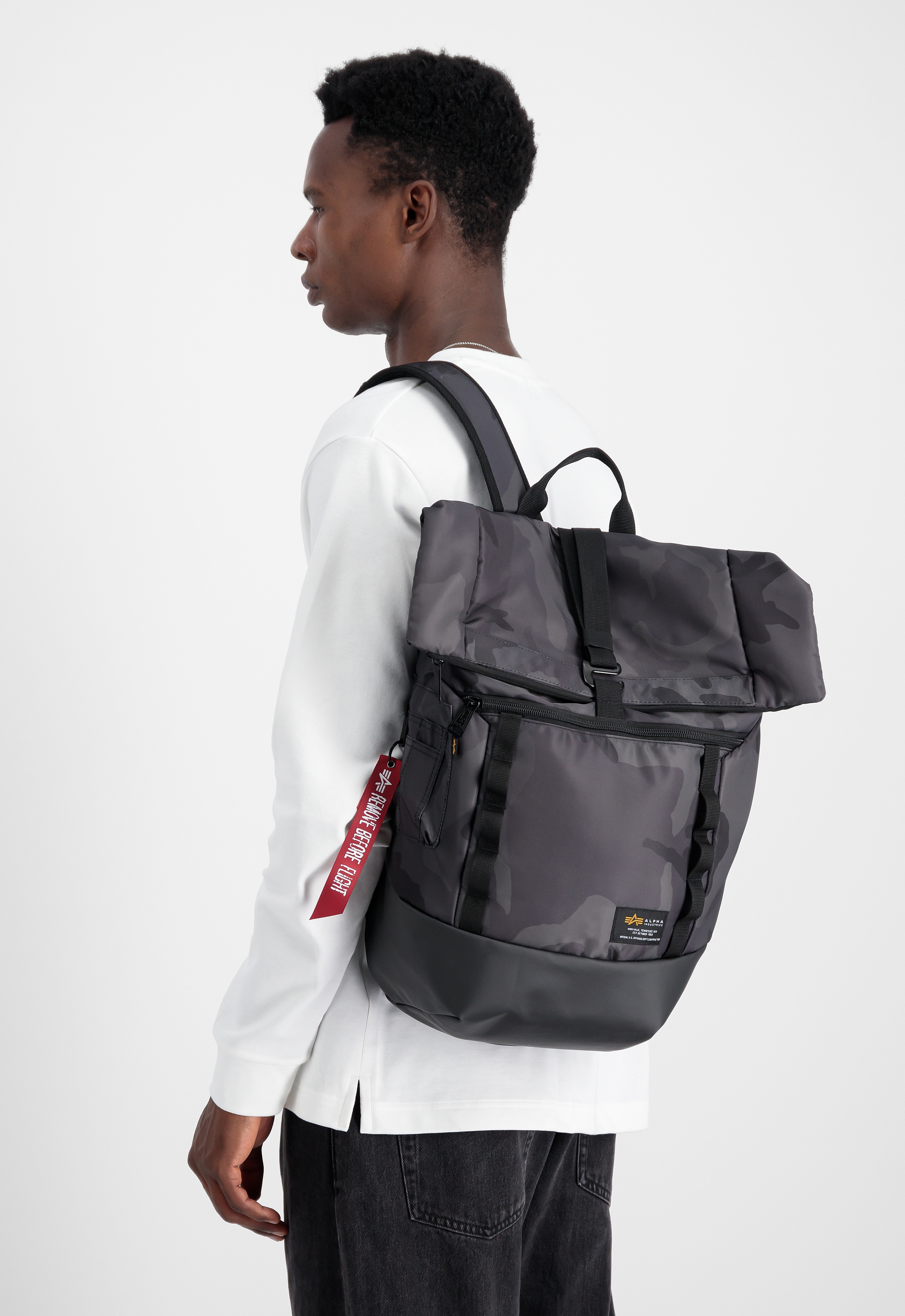 Alpha Industries Daypack »Alpha Industries Accessoires - Bags Crew Roll Top Bag Camo«