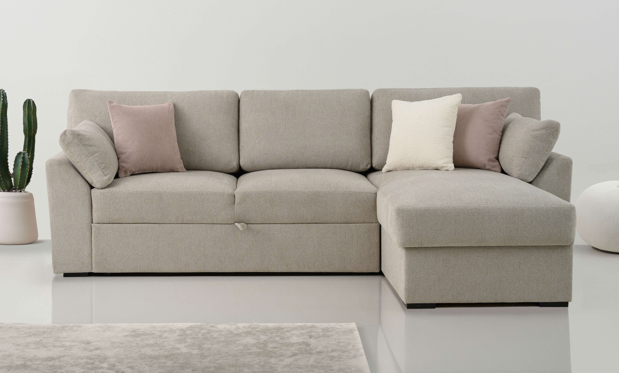 Image of Home affaire Ecksofa "Citry" Breite 246 cm, Chenille, Bettfunktion, Bettkasten, L-Form