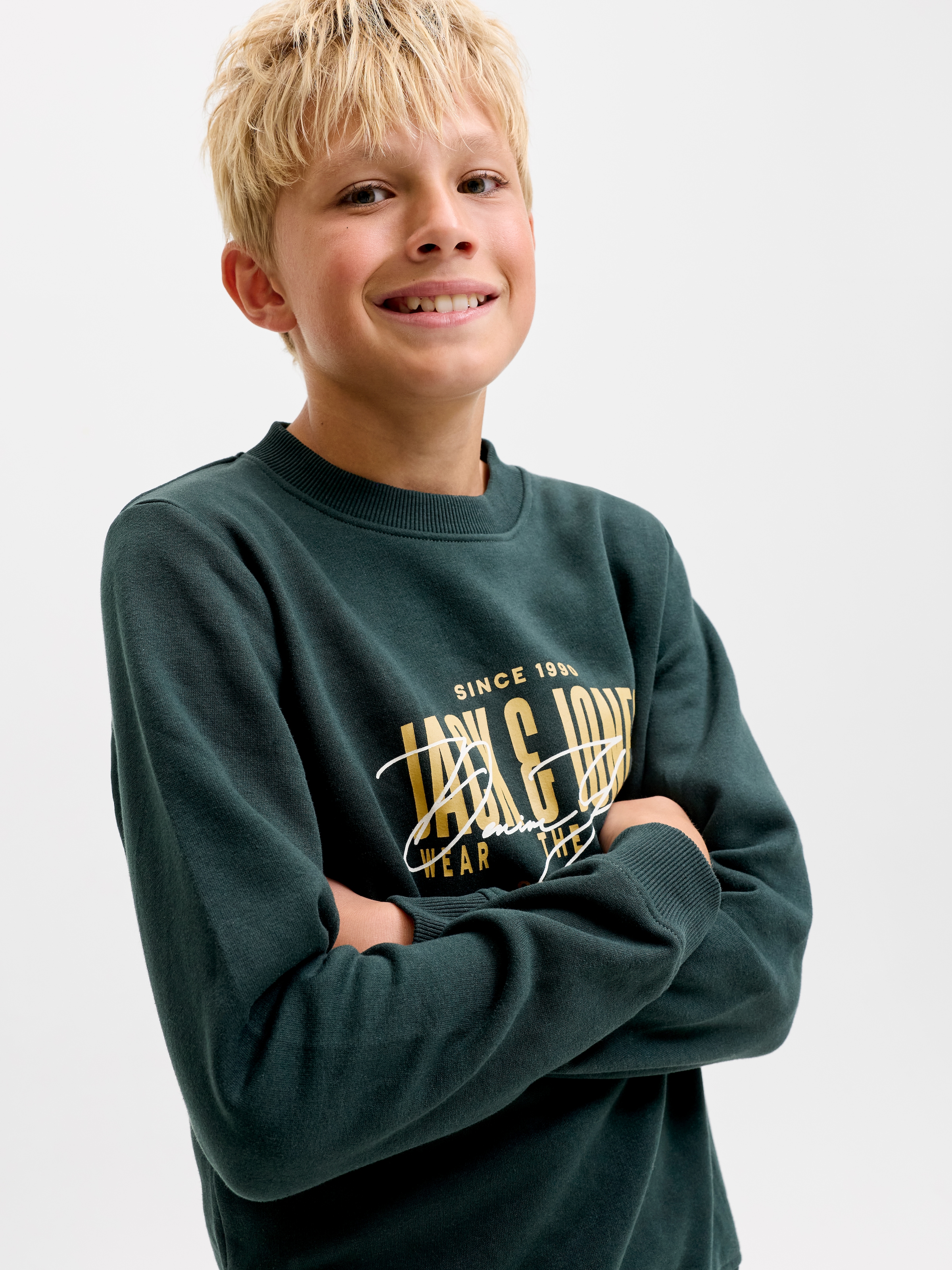 Jack & Jones Junior Sweatshirt »JJAERO SWEAT CREW NECK JNR«, Baumwollmischung, regular fit
