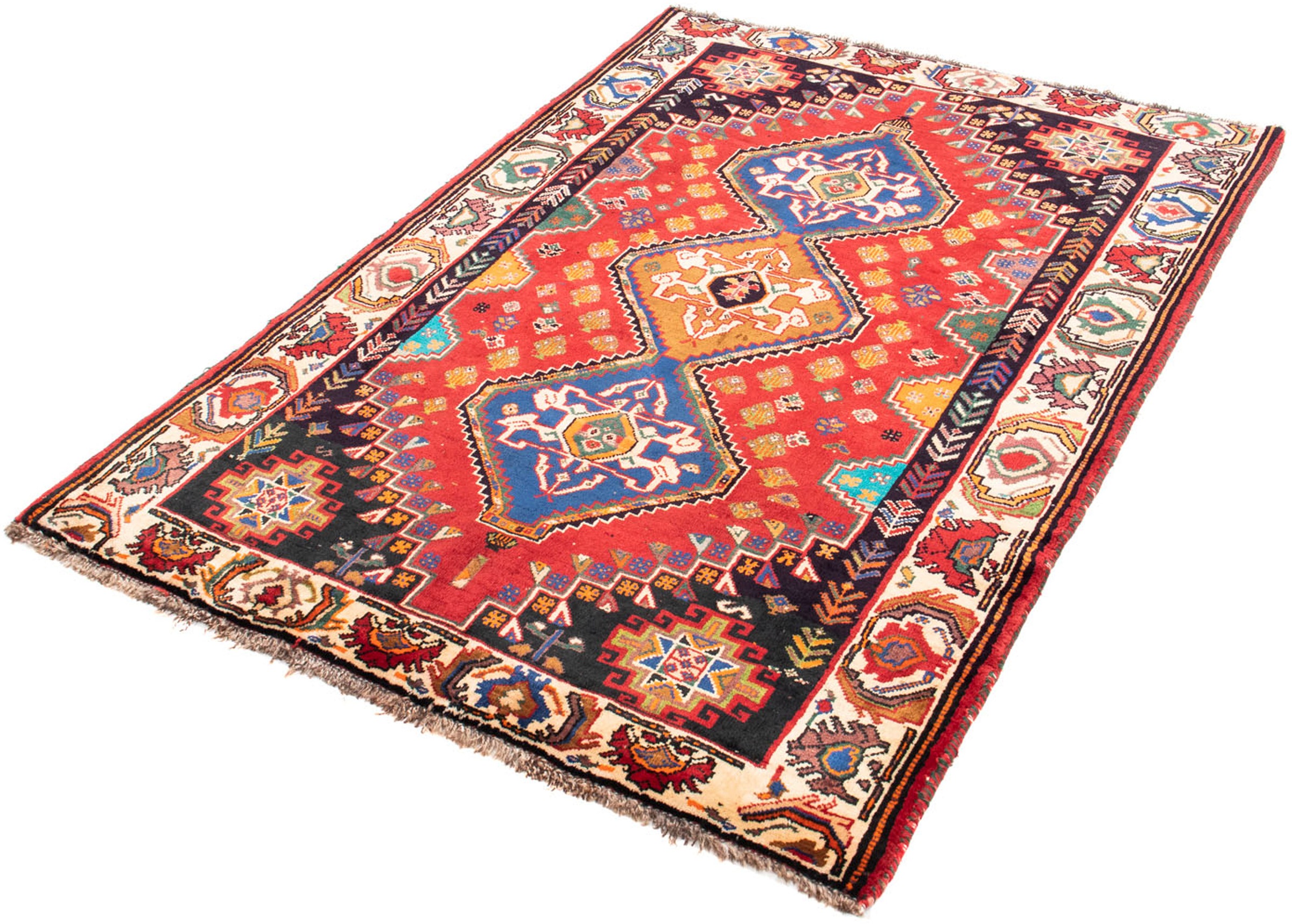 Image of morgenland Orientteppich »Perser - Nomadic - 165 x 112 cm - rot«, rechteckig, 10 mm Höhe, Wohnzimmer, Handgeknüpft, Einzelstück mit Zertifikat bei Ackermann Versand Schweiz