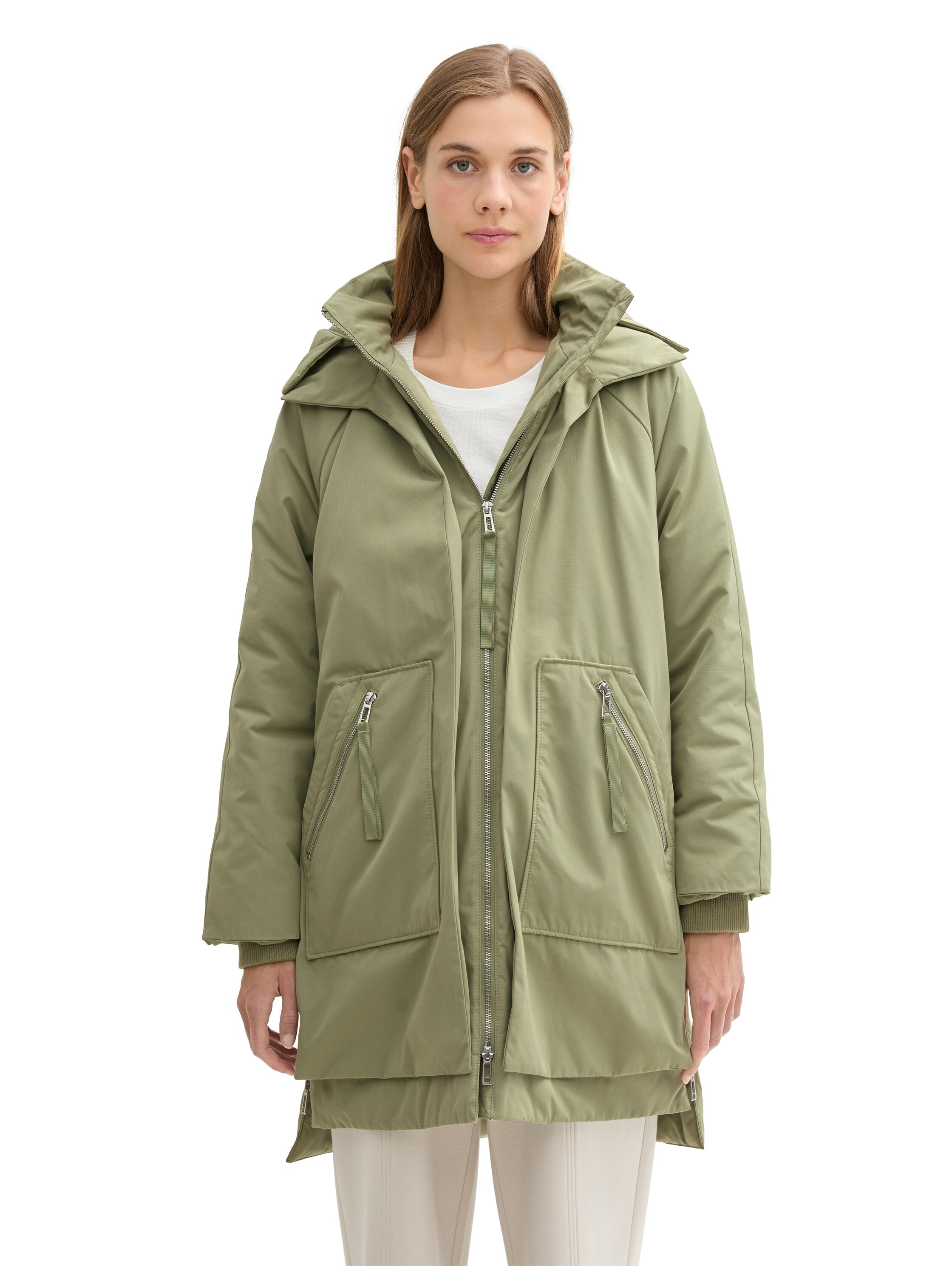 Image of TOM TAILOR Denim Winterjacke mit Kapuze mit Kapuze