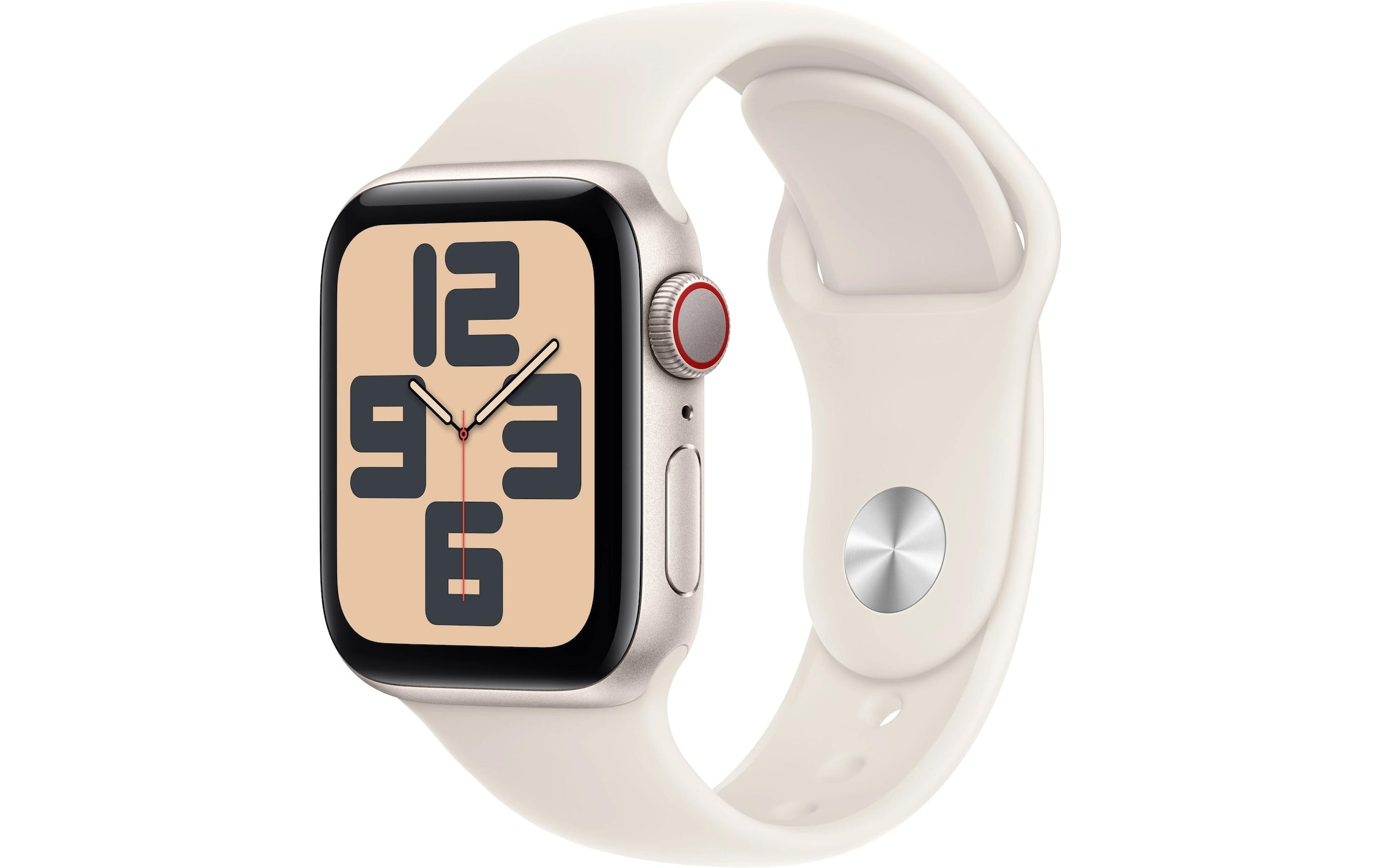 Apple Watch SE (2024), 40 mm, GPS + Cellular, Sport Band M/L, Polarstern