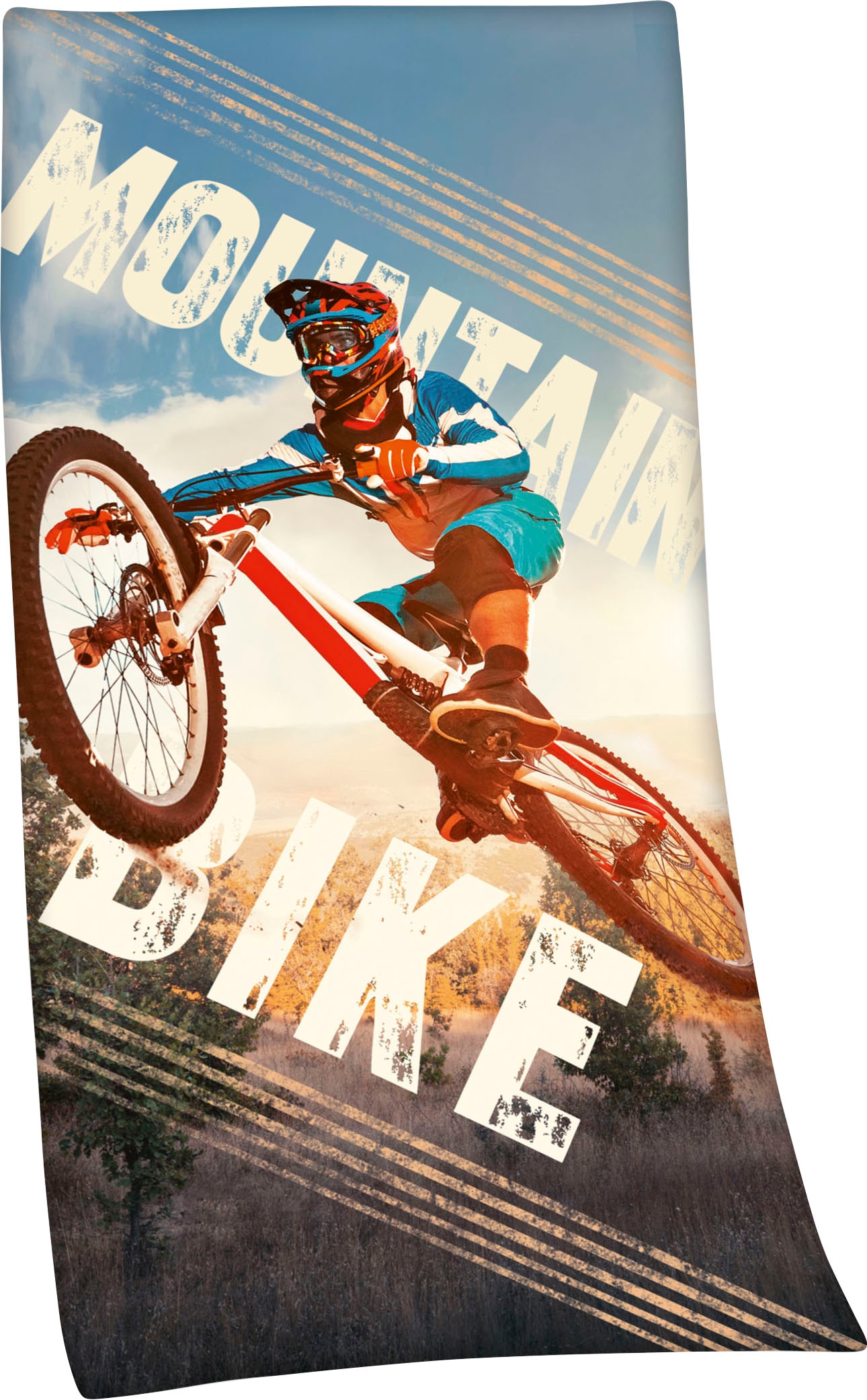 (1 St.), bedruckt hochfarbig Badetuch Collection »Mountainbike«, Herding Young kaufen
