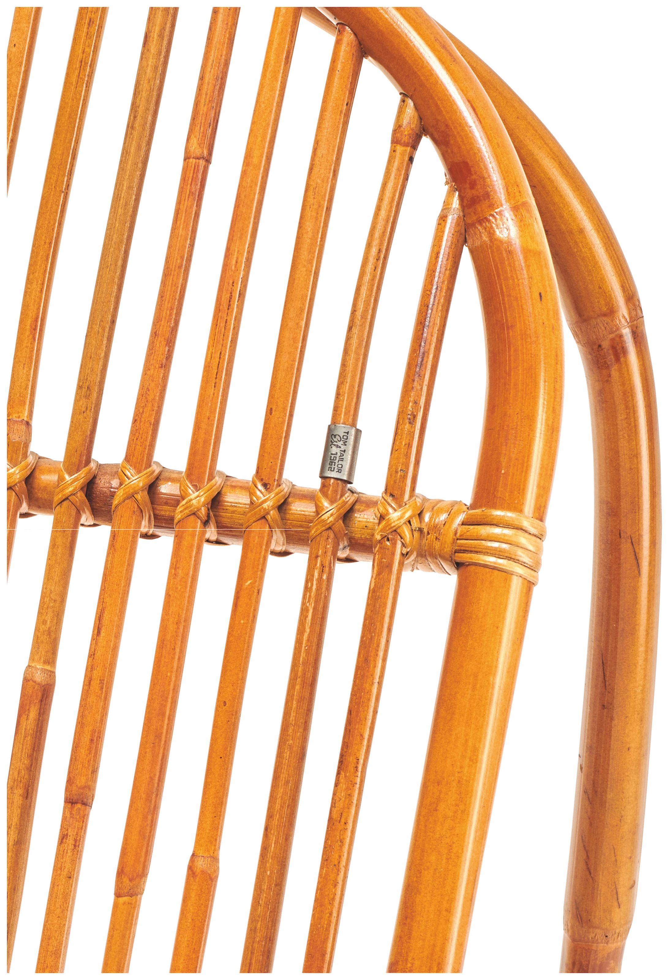 SIT Schaukelstuhl »Kampala aus naturbelassenem Rattan mit Metallmanschette« () Rattan-Schaukelstuhl mit natürlicher Optik