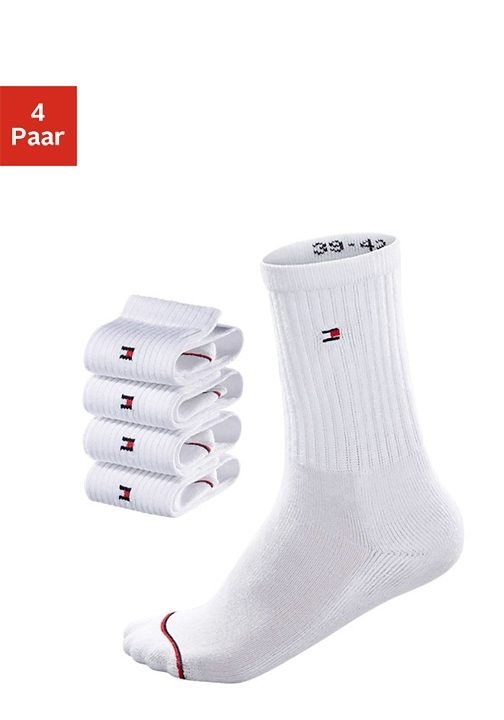 Tommy Hilfiger Socken, (4 Paar), mit Fussfrottee