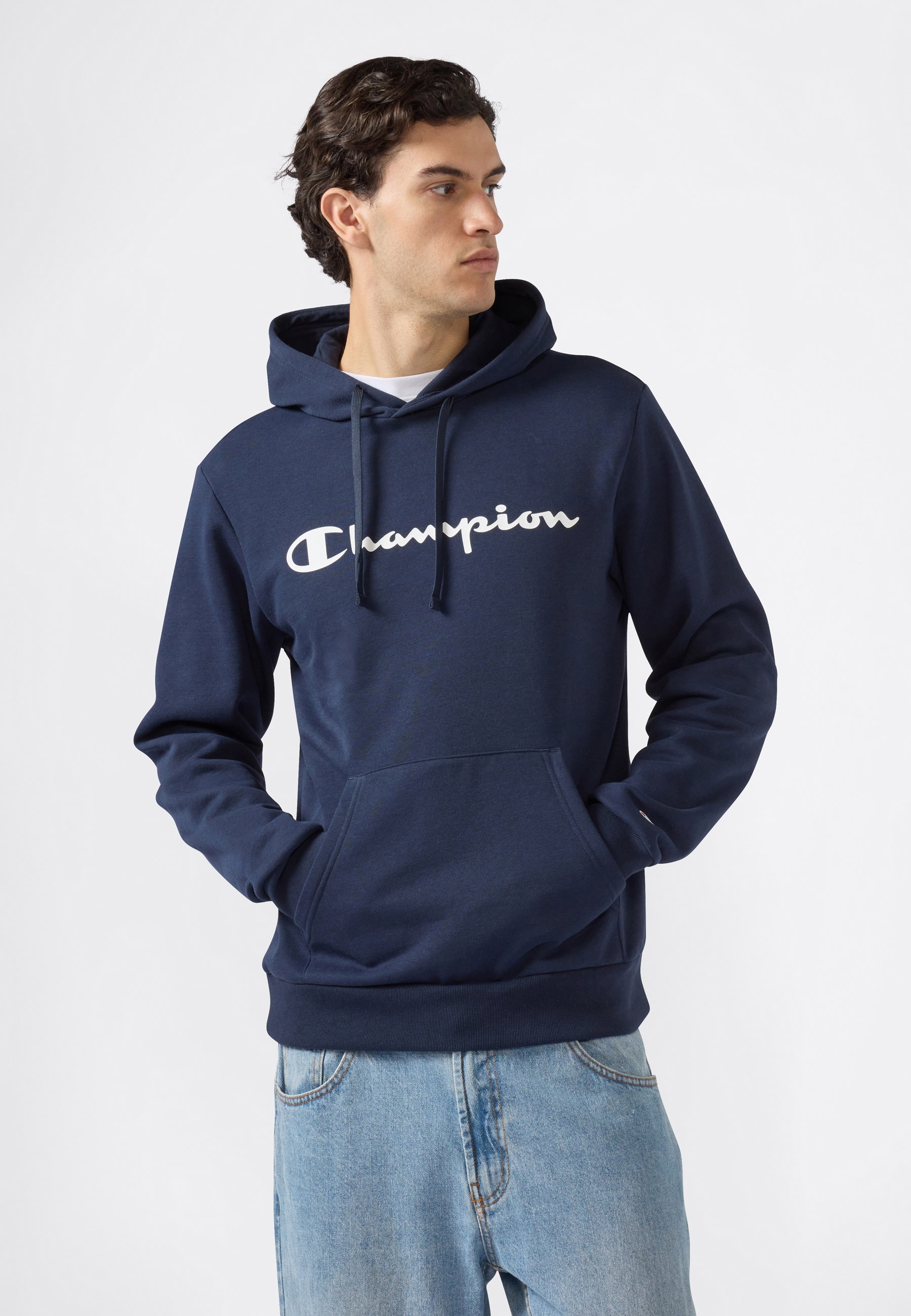 Image of Champion Kapuzensweatshirt "BASICS Fleece Hoodie Large Logo"
