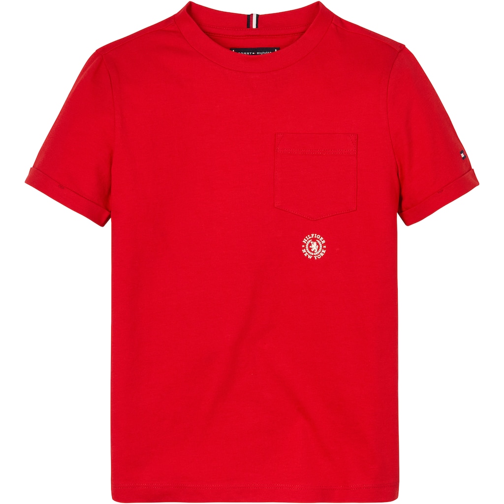 Tommy Hilfiger T-Shirt »CREST LOGO POCKET TEE S/S«, mit Brusttasche