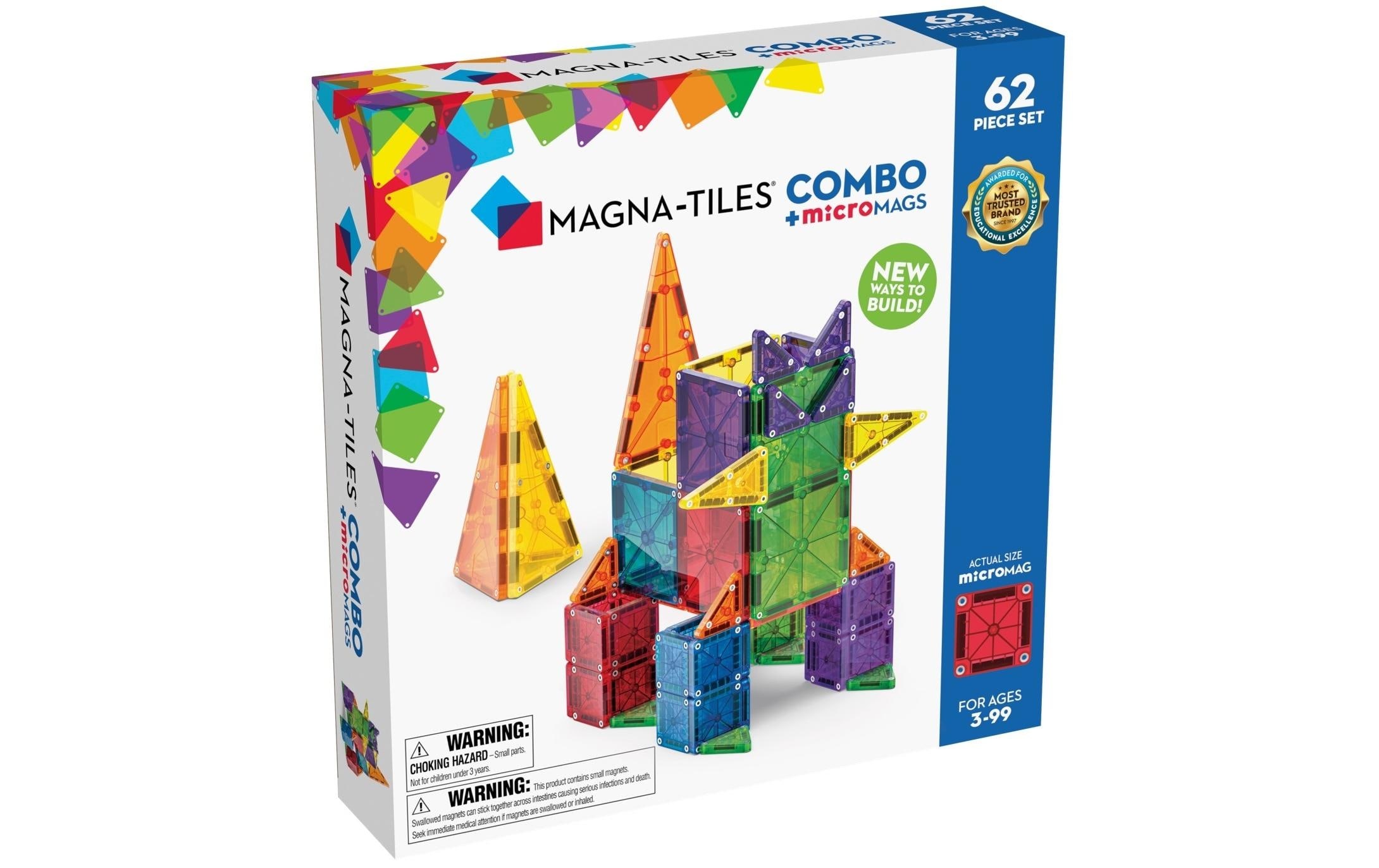 Image of Spielbausteine "Magna-Tiles Combo 62-teilig"