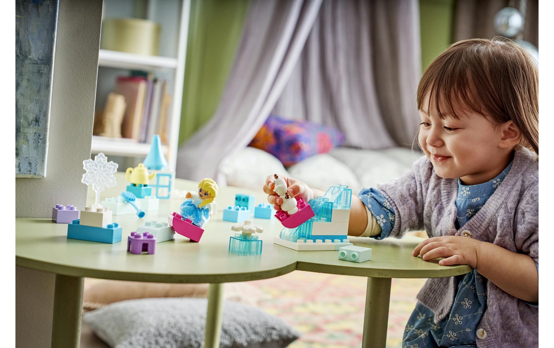 LEGO® Konstruktionsspielsteine »Frozen Kreativbox mit Elsa und Olaf (10462), LEGO DUPLO Disney« Made in Europe