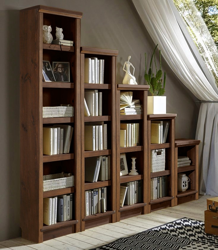 Home affaire Standregal »Soeren Stege«, aus massiver Kiefer, Masse (B/T/H): 40/29/156 cm, mit viel Stauraum