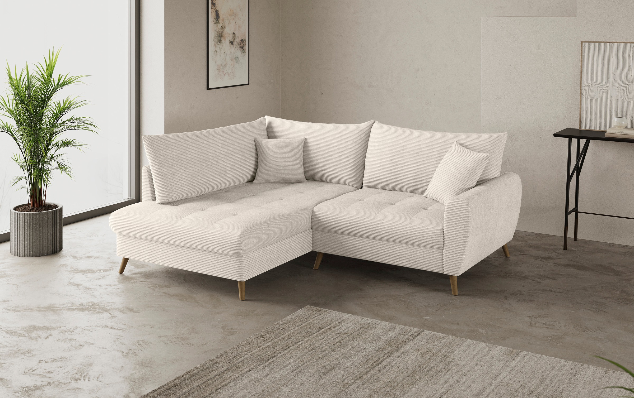 Mr. Couch Ecksofa »Blackburn II, L-Form«, Mit Kaltschaumpolsterung bis 140 kg belastbar