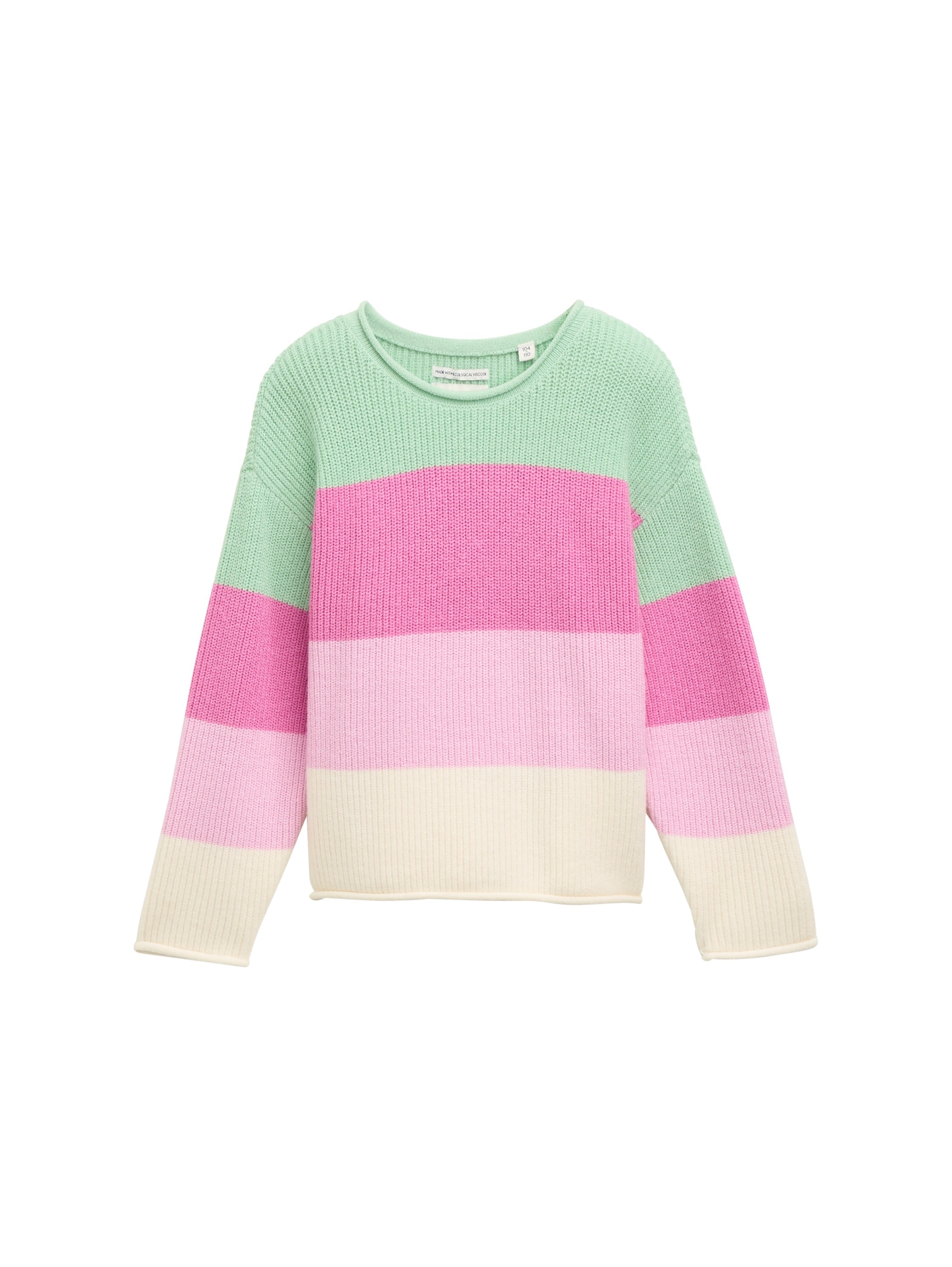 Image of TOM TAILOR Jacquardpullover mit Streifen Muster