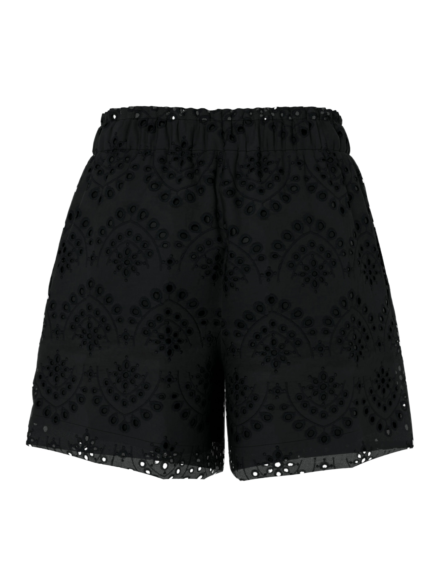 pieces Short »PCVILDE MW SHORTS WVN NOOS«  avec broderie ajourée
