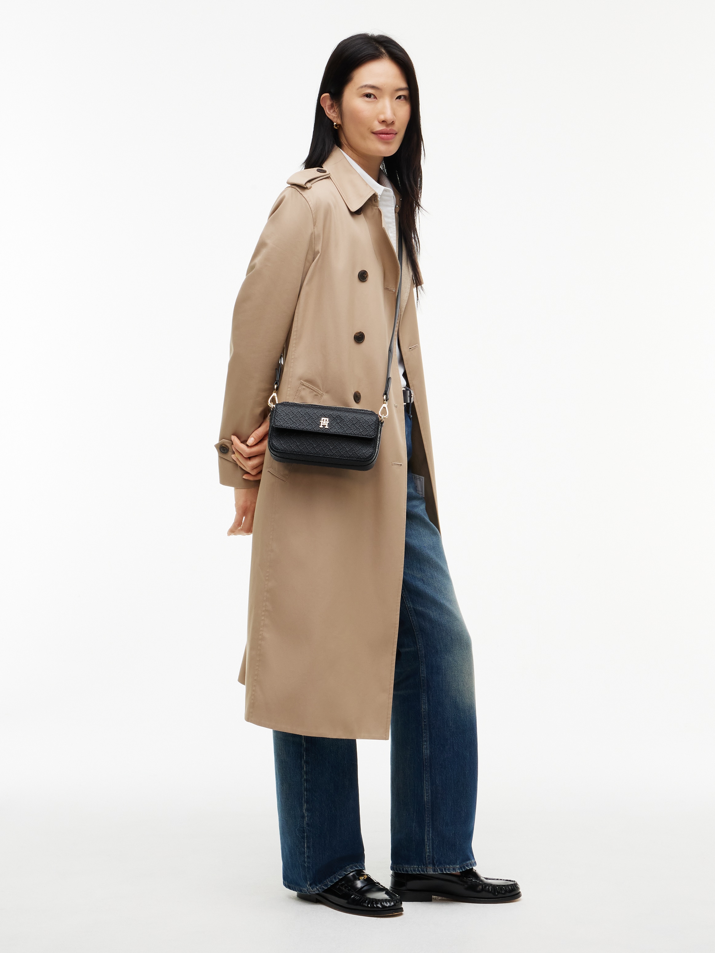 Tommy Hilfiger Sac à bandoulière »TH ICON CAMERA BAG MONO« Mini sac, sac bandoulière, sac à épaule avec embossage du logo TH