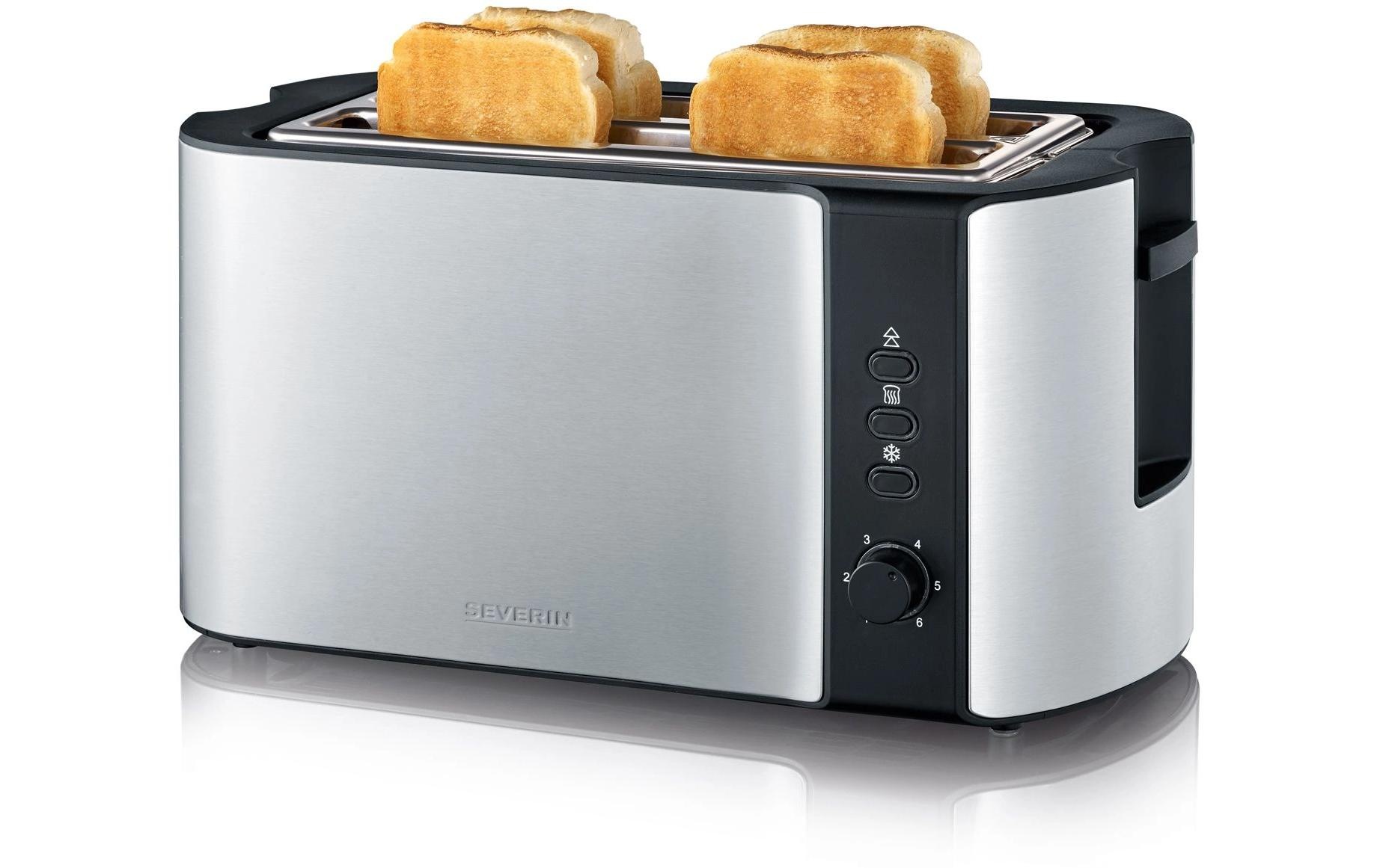 Severin Toaster »AT 2590 Schwarz/Silber«, für 4 Scheiben, 1400 W
