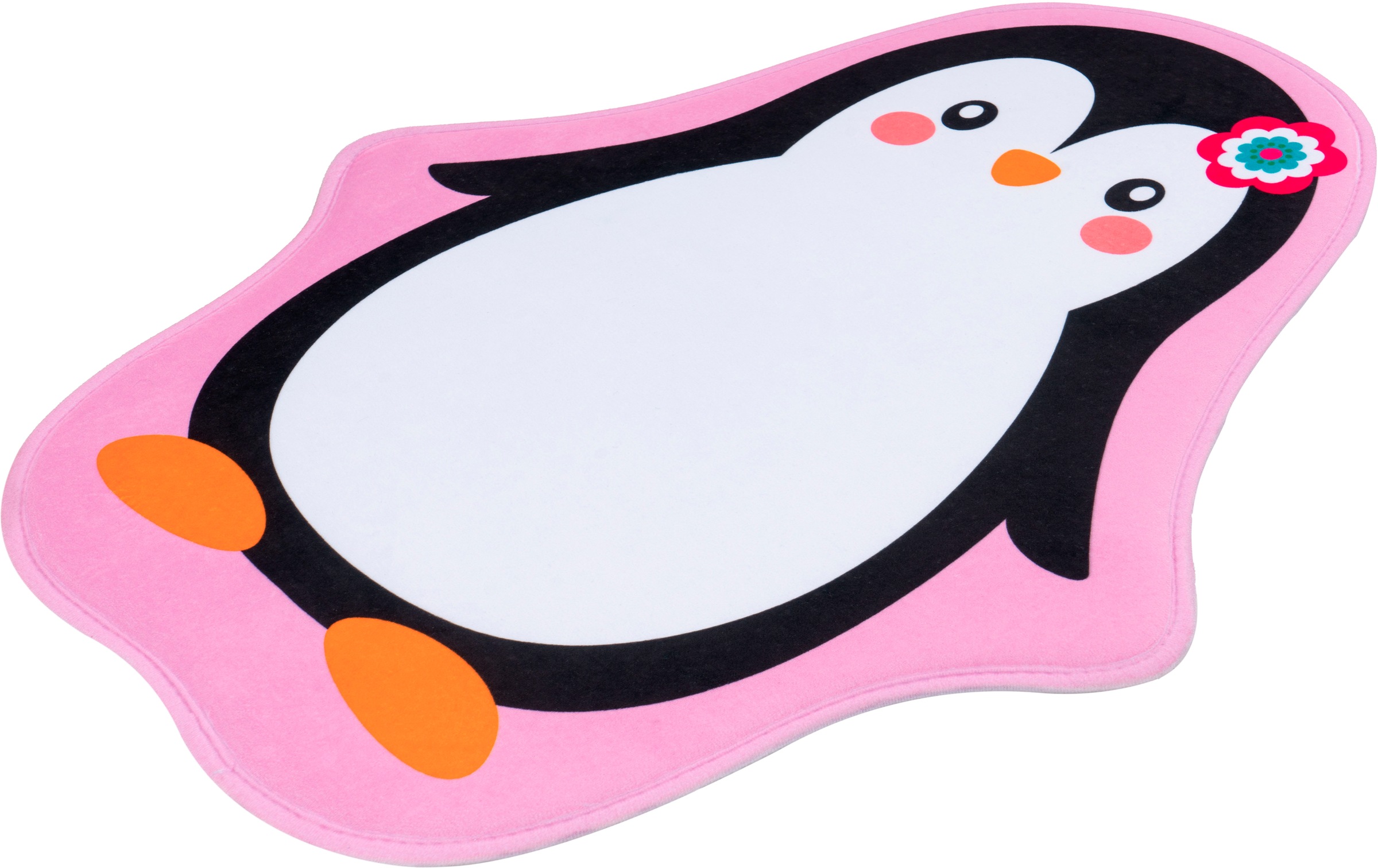 Image of Obsession Kinderteppich »My Mila Kids 144«, Motivform, 8 mm Höhe, Motiv Pinguin, waschbar, Kinderzimmer bei Ackermann Versand Schweiz