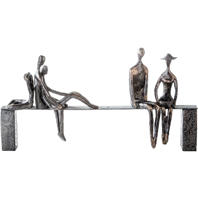Casablanca by Gilde Dekofigur »Skulptur Leisure«, Dekoobjekt, Höhe 23 cm,  mit Spruchanhänger, Wohnzimmer günstig kaufen