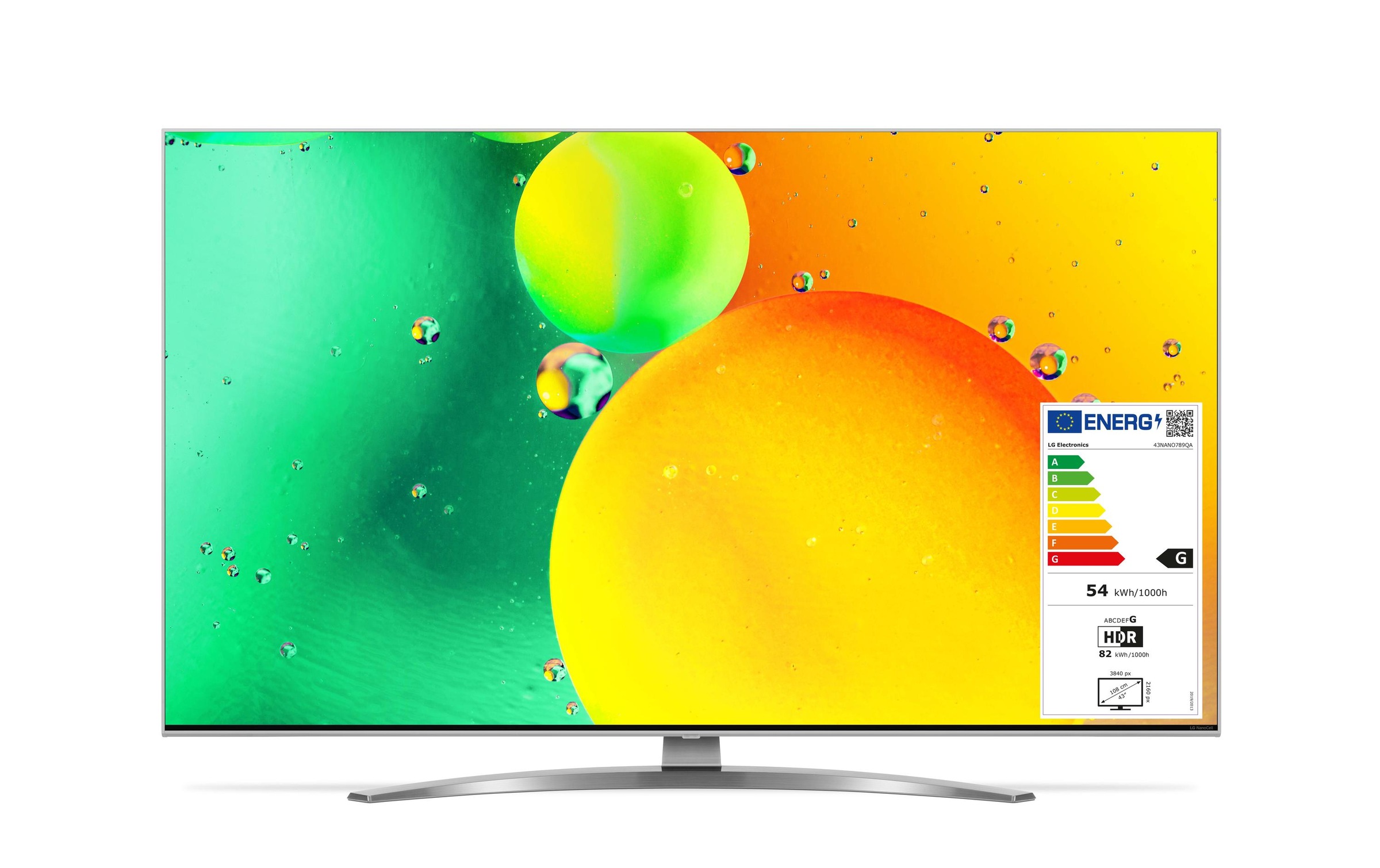 LG , LED-Fernseher »43NANO789 43 3840 x 2160 U« 108,79 cm/43 ′′ , schwarz , 20 Watt Soundsystem mit 2.0 Kanal