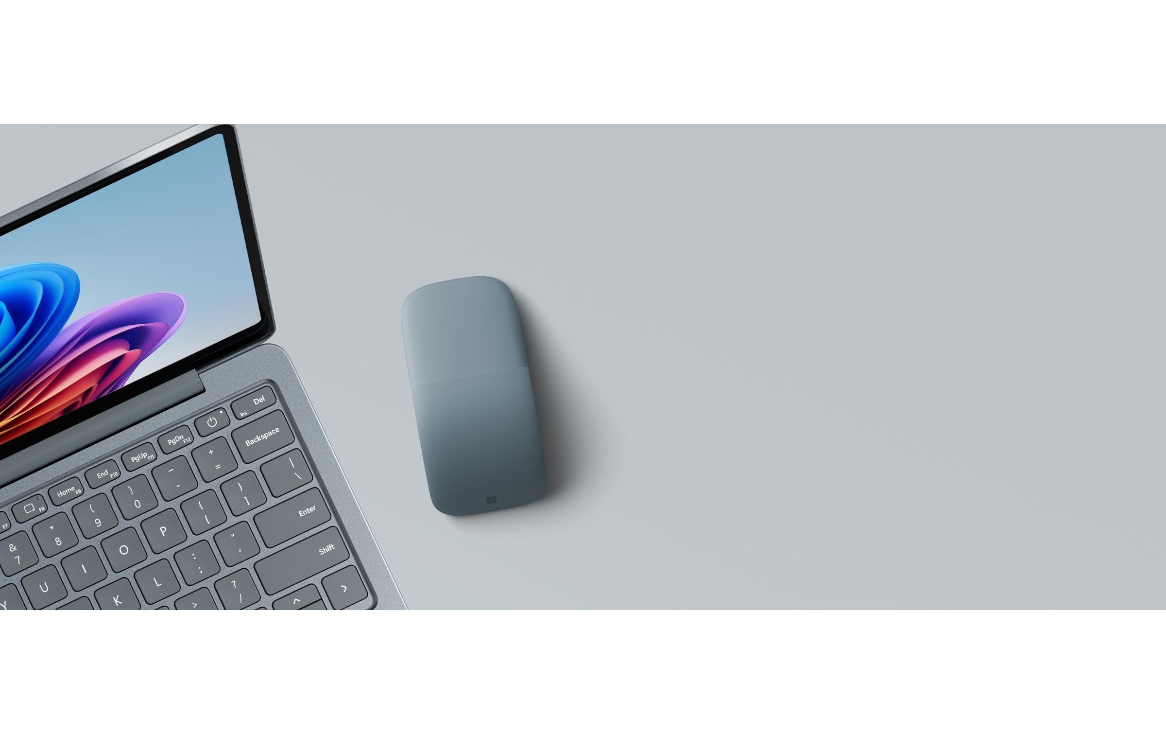 Microsoft Maus »Surface Arc Mouse«, Bluetooth, faltbar, Touch Oberfläche, Scrollrad-Emulation