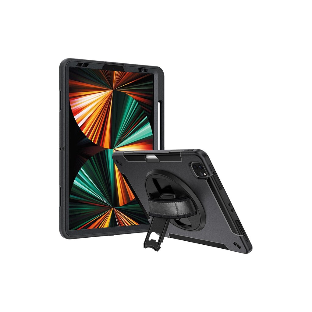 4smarts Tablet-Hülle »Rugged Case Grip Black«, Apple iPad Pro 12.9 (2020)-Apple iPad Pro 12.9 (2021), 32,8 cm (12,9 Zoll)