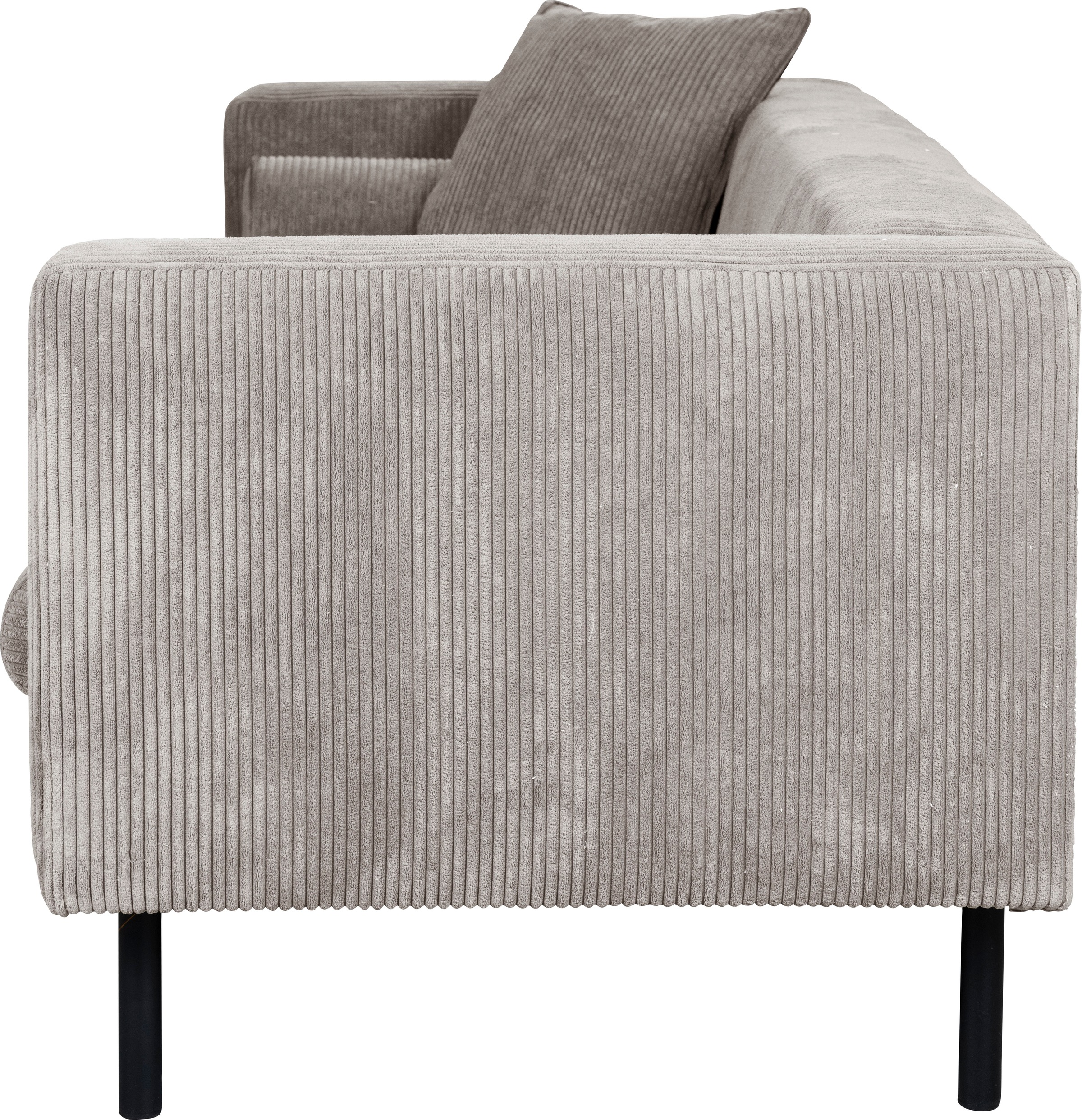 Home affaire 2-places »Lillibeth Designsofa mit Wellenunterfederung, Masse B/T/H: 155/74/83 cm« Zierkissen als Wendekissen, in Samtoptik oder Cord