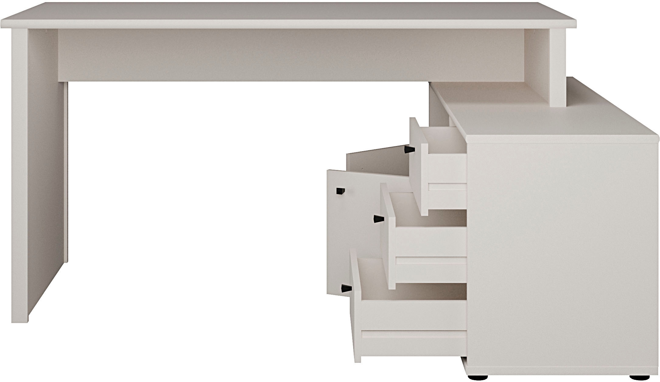 FORTE Bureau d'angle »Tempra« beaucoup de rangement, largeur 151 cm