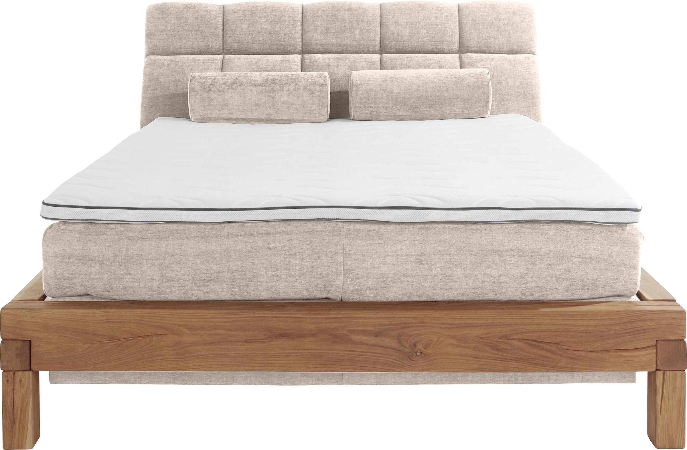 Home affaire Boxspringbett »Villads« Liegefläche: 160/200 cm aus Balkeneiche, Inside-Boxspring-Unterbau