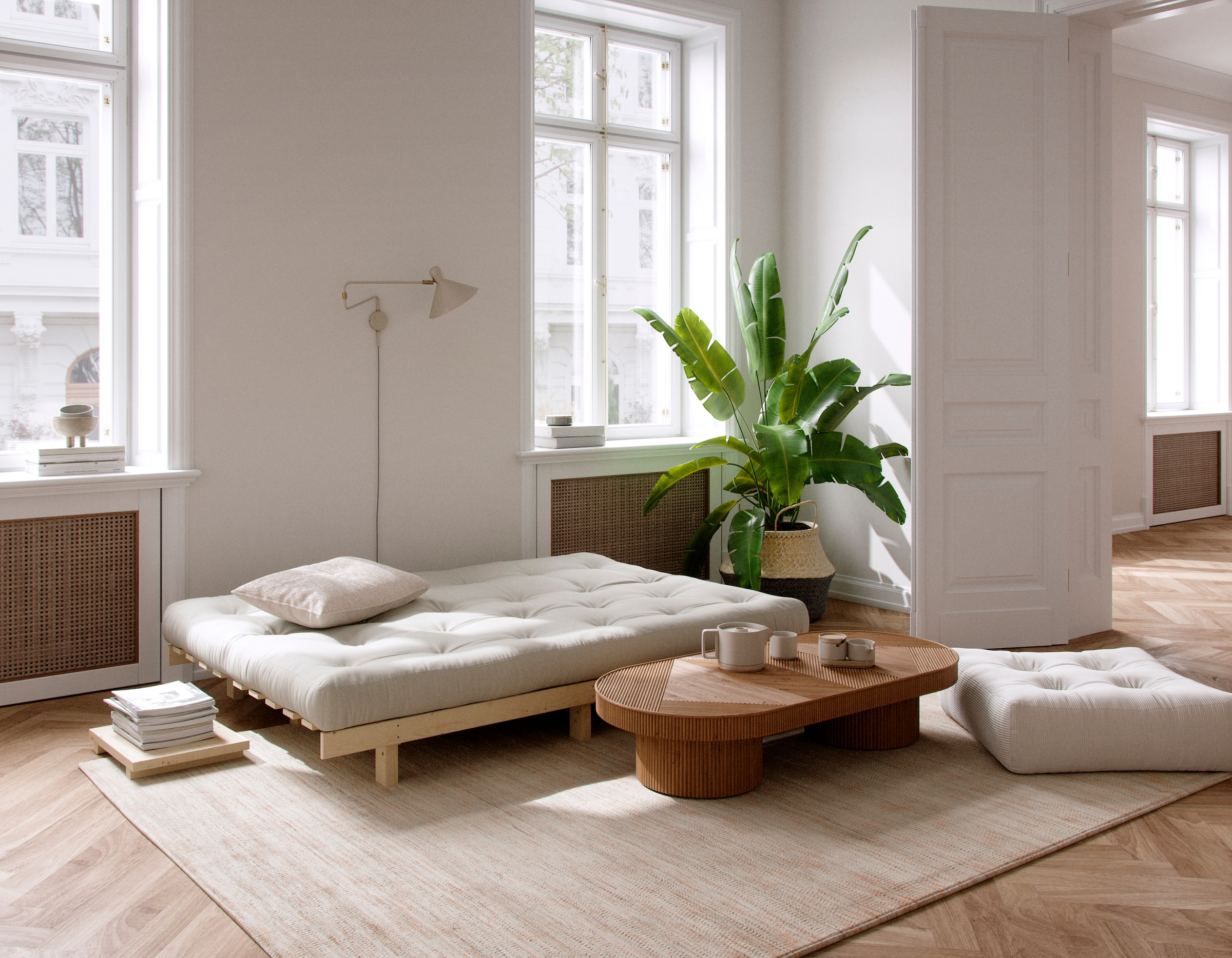 Karup Design Canapé-lit »Lean« avec fonction lit et matelas futon
