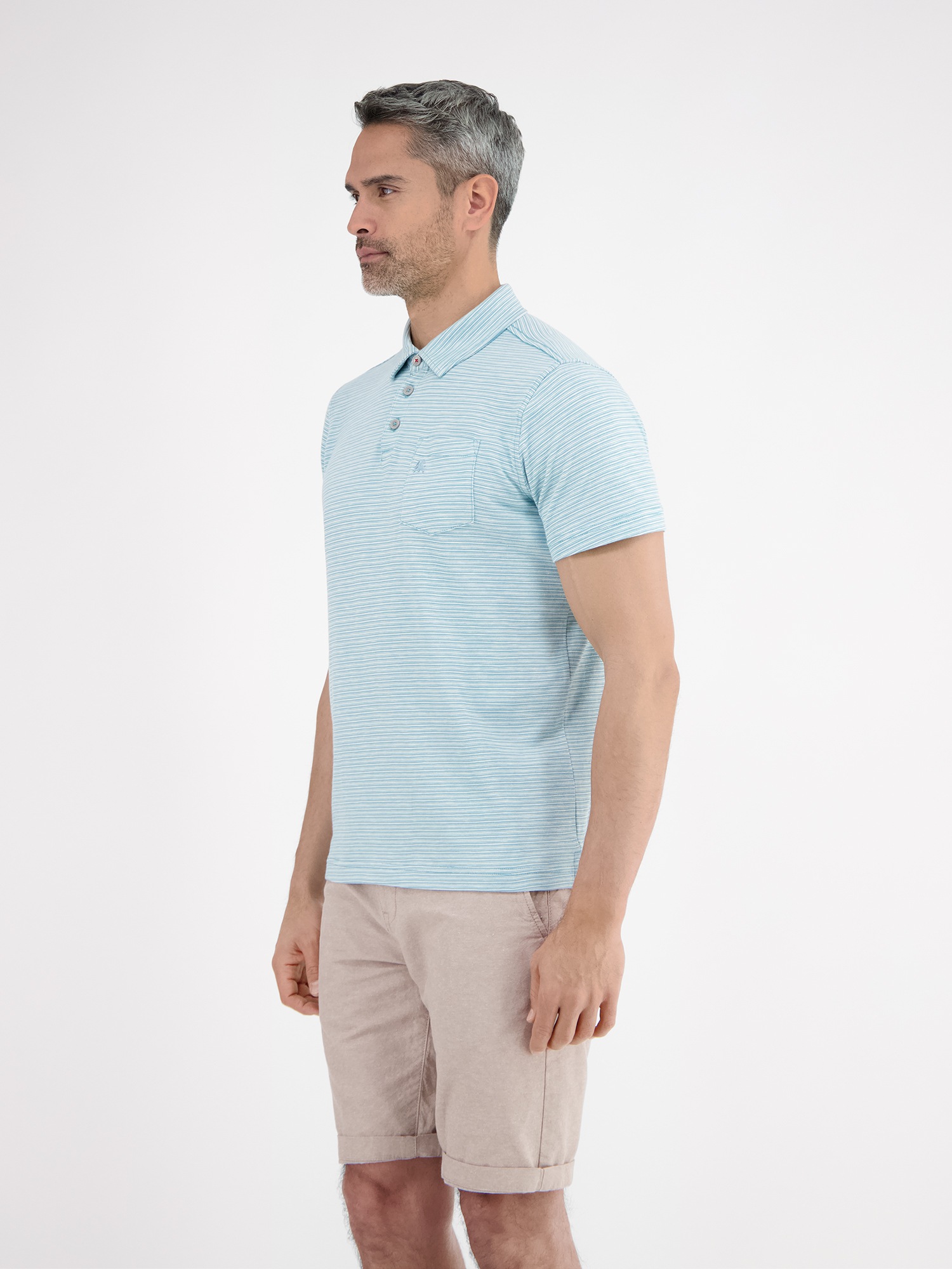 LERROS Poloshirt »LERROS Poloshirt, sportiv-gestreift«