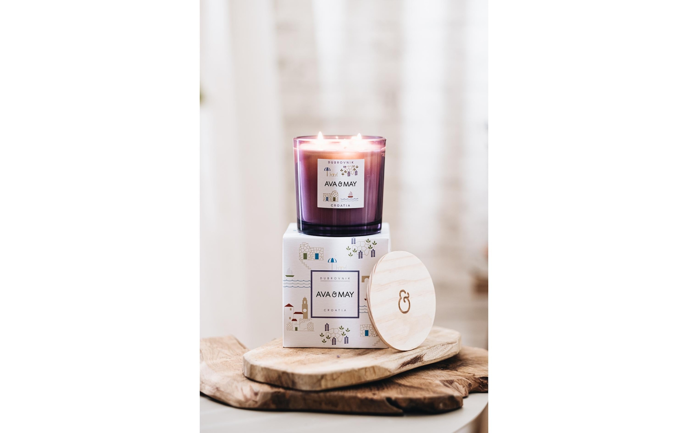 AVA & MAY Bougie parfumée »Dubrovnik 380 g«