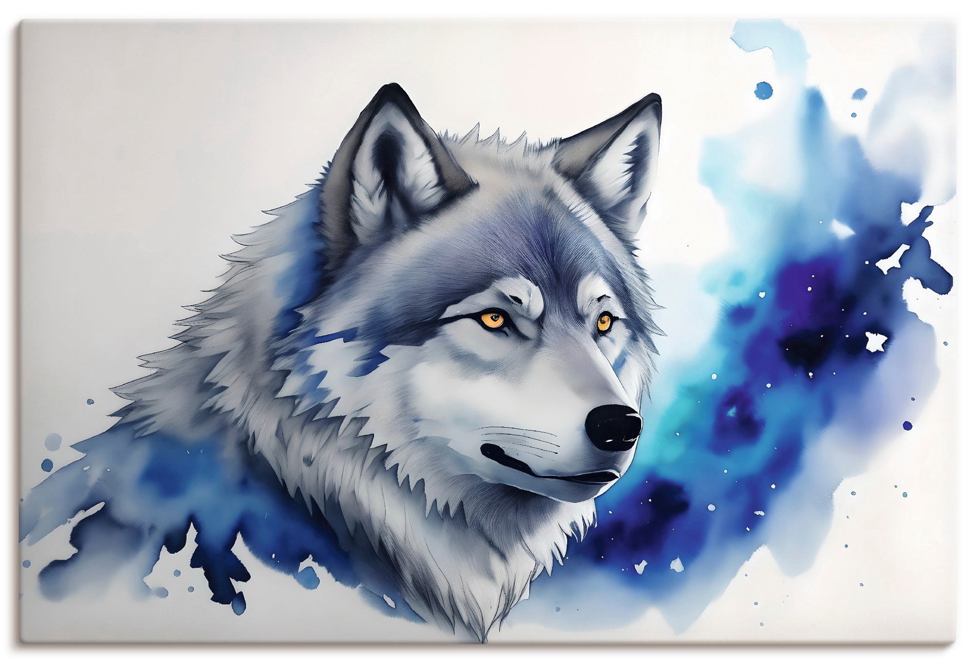 Image of Artland Wandbild "Wolf" Wolfbilder 1 Stk. tlg. als Alubild, Leinwandbild, Poster, Wandaufkleber in verschied. Grössen