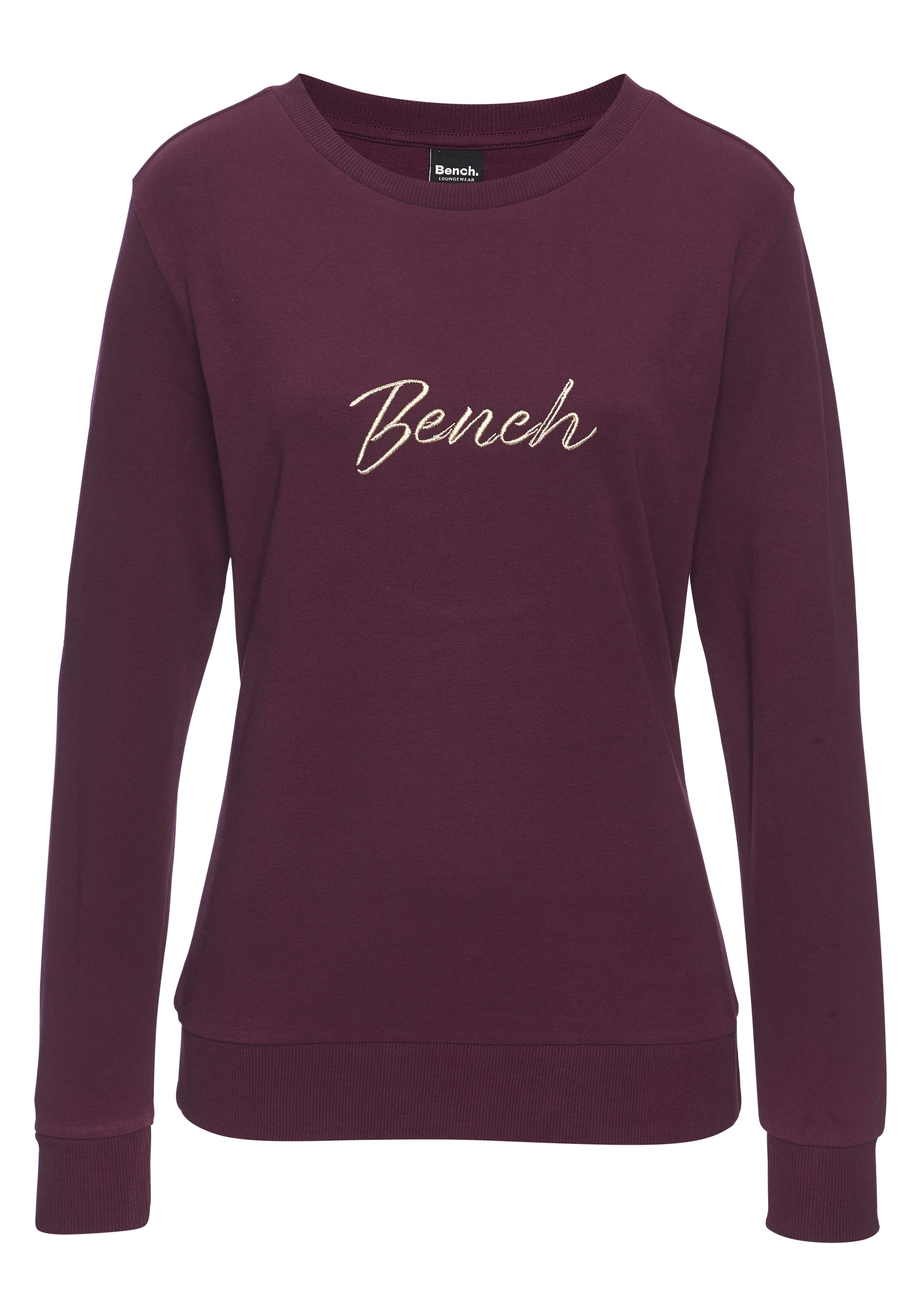 Bench. Loungewear Sweatshirt , mit Logostickerei, Loungewear
