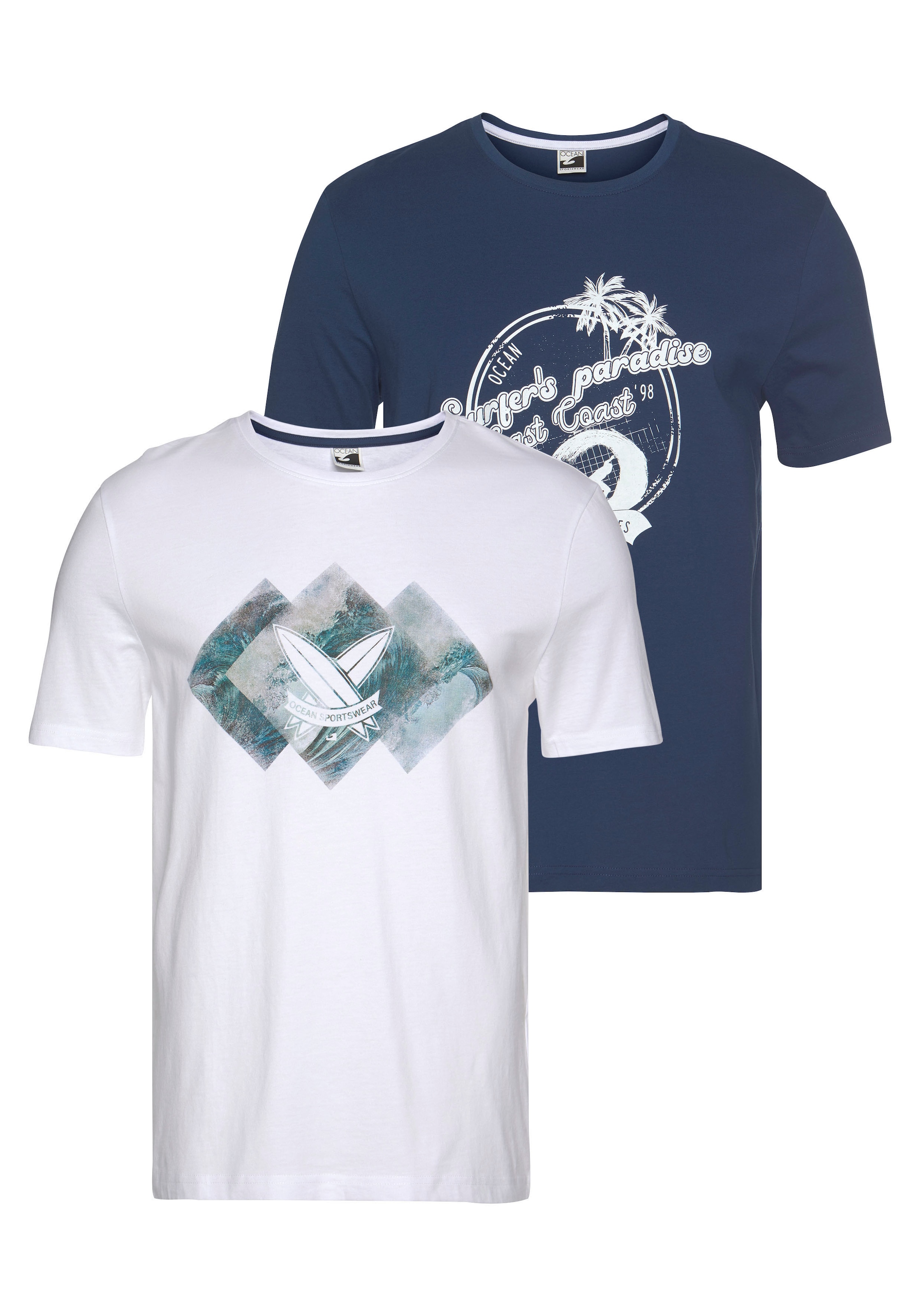 T-Shirt »Essentials T-Shirts«, kurzärmelig, schmal geschnitten, mit Print,...