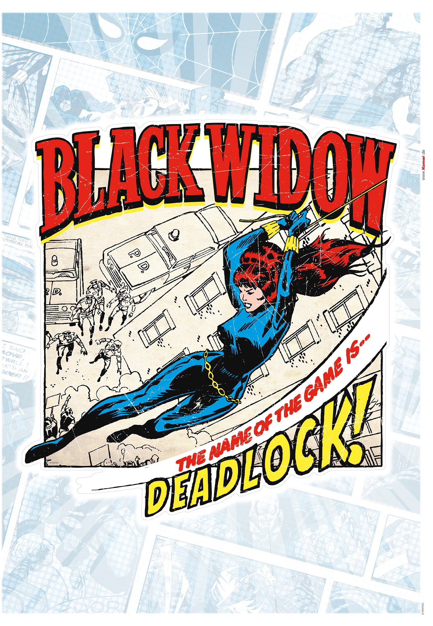 Image of Komar Wandtattoo »Black Widow Comic Classic«, (1 St.), 50 x 70 cm bei Ackermann Versand Schweiz