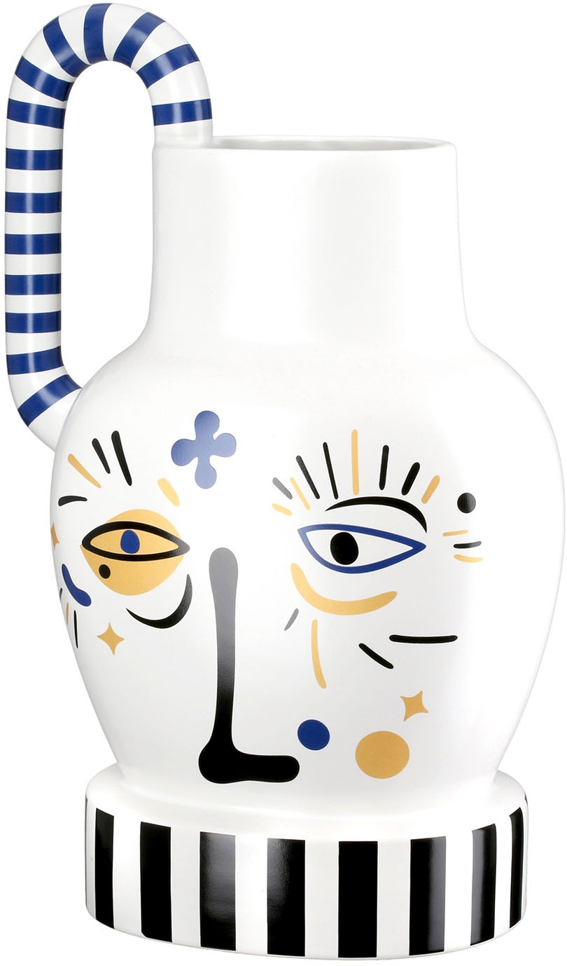 Image of GILDE Tischvase "Henkelvase Fira weiss H. 36 cm"