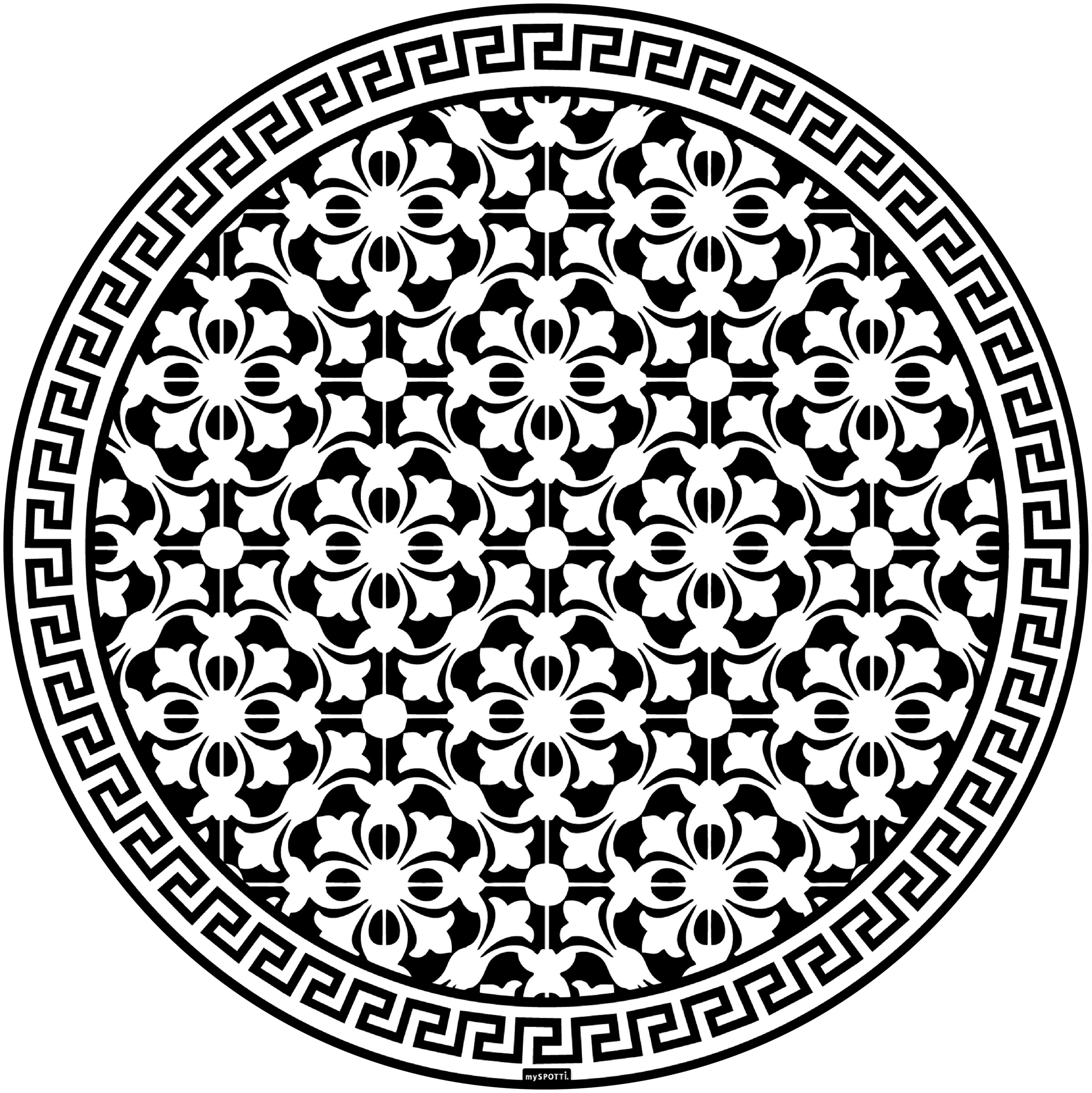 Image of MySpotti Vinylteppich »Buddy Lotta«, rund, 0,5 mm Höhe, rund, wasserfest und statisch haftend bei Ackermann Versand Schweiz