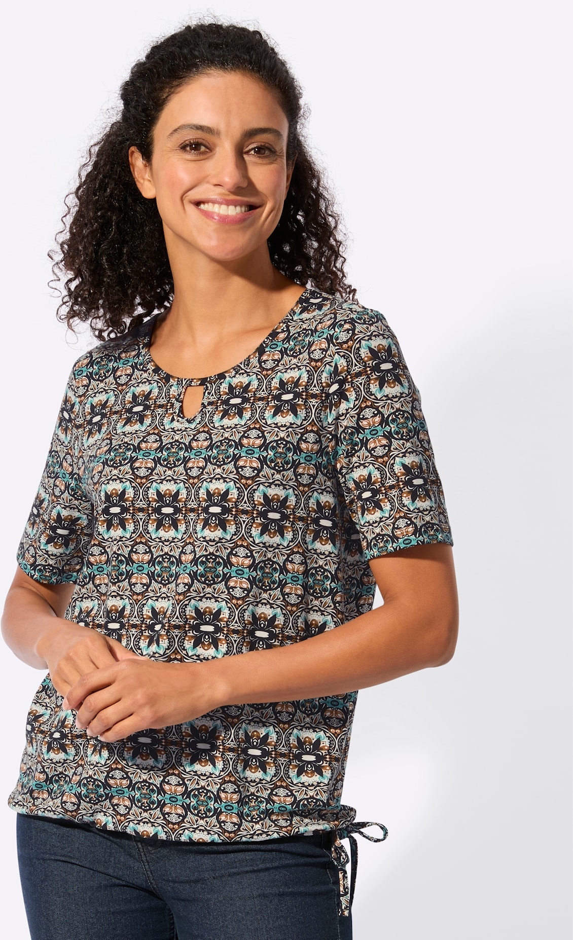 Inspirationen Kurzarmshirt »Druck-Shirt« 1 tlg.