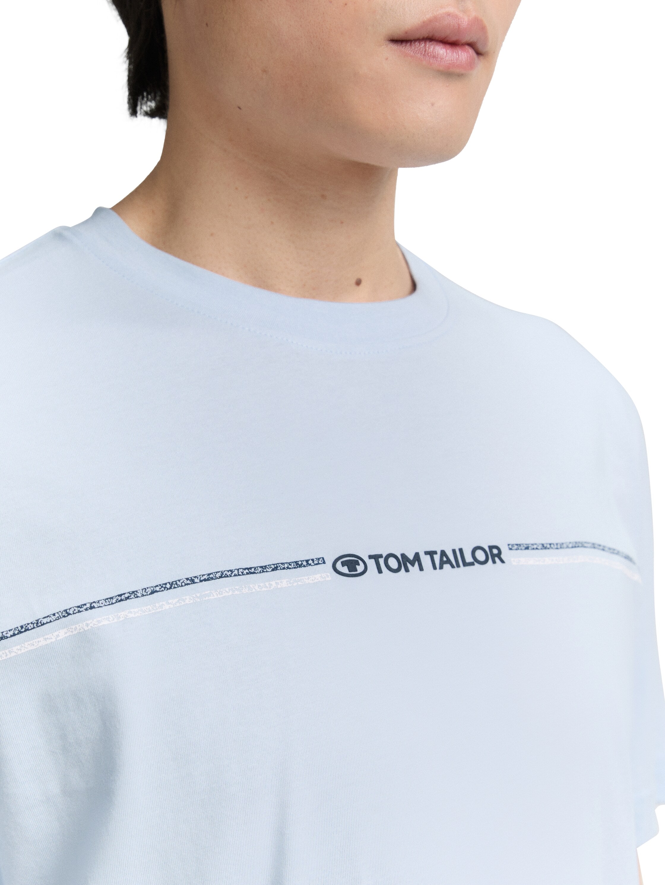 TOM TAILOR T-Shirt mit Logofrontprint