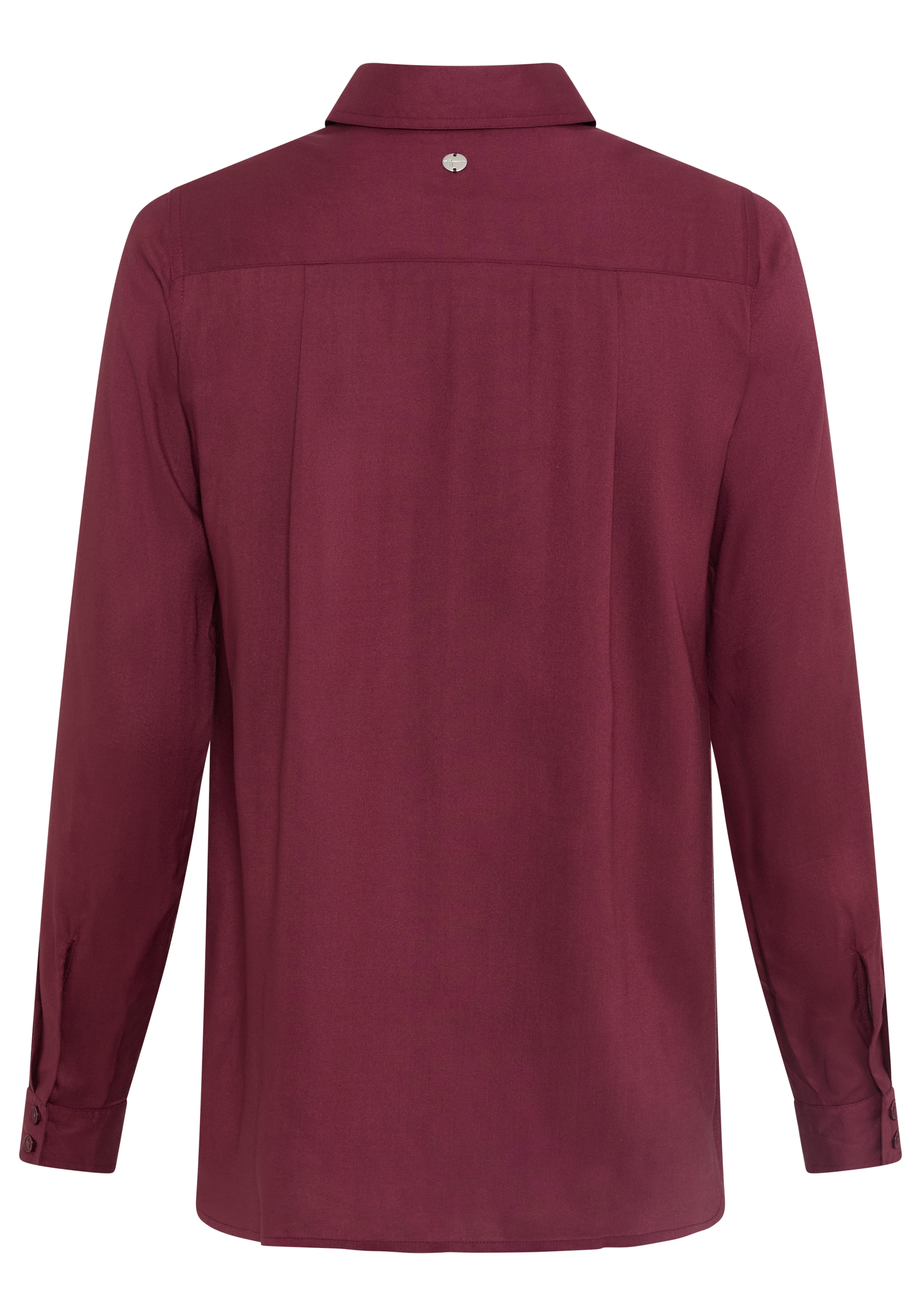 Tamaris Blouse chemise »mit lockerem Schnitt, aus fliessender Viskose-Qualität« style oversize avec poche