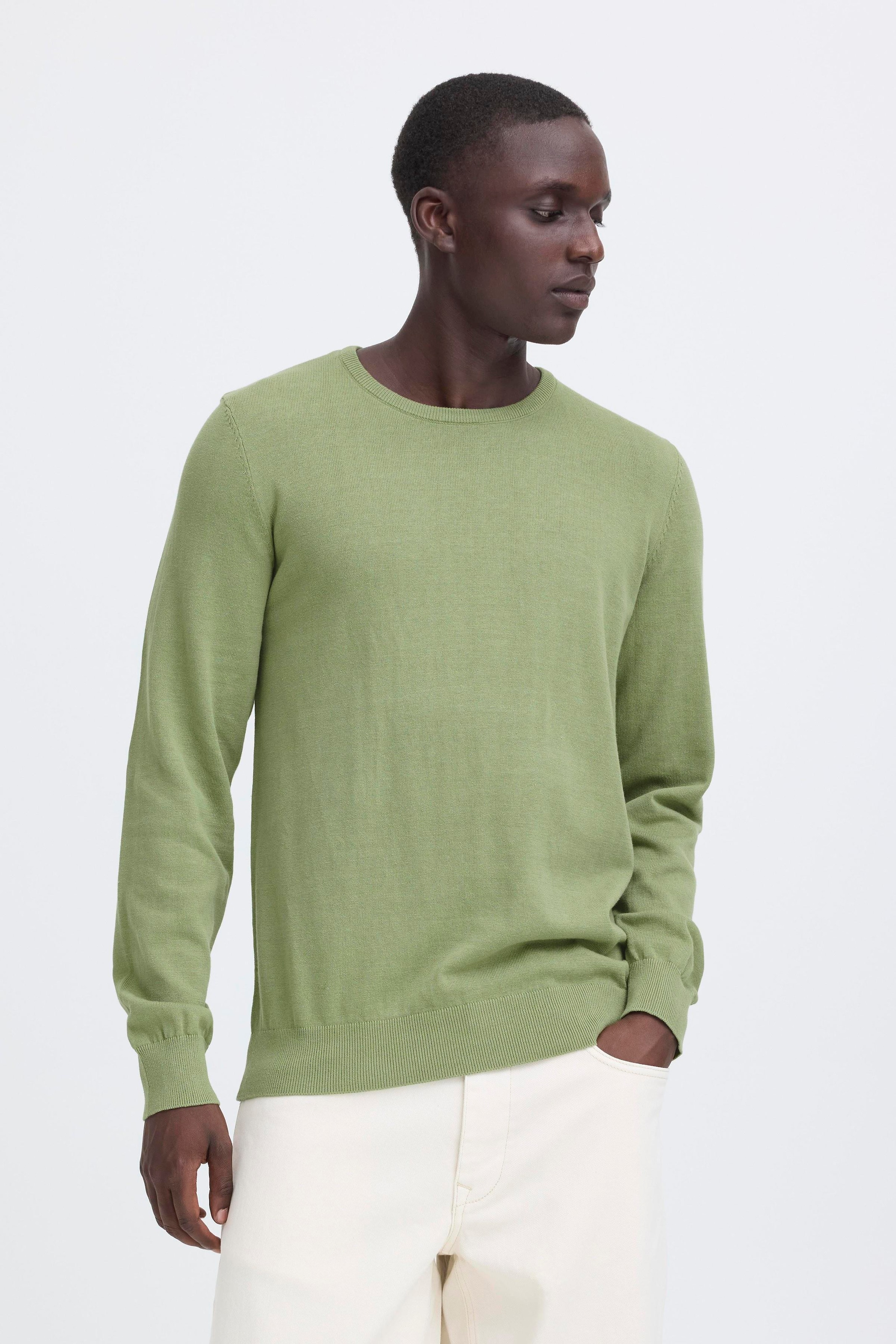 Blend Strickpullover »BHBRAY CREW KNIT« mit Rundhalsausschnitt, aus Baumwolle, Regular Fit, Langarm, unifarben