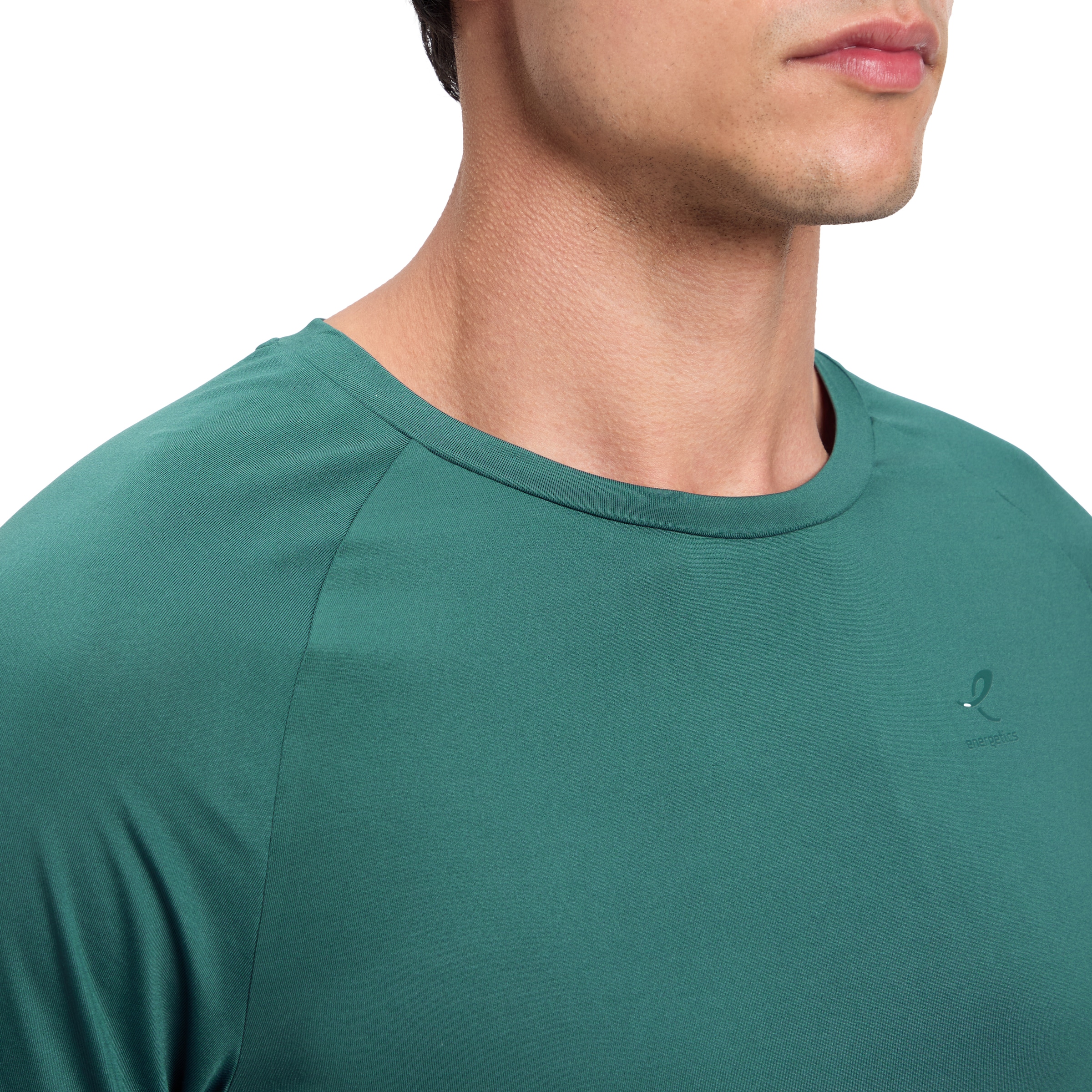 Energetics T-shirt de course »HE.-T-SHIRT ELLAZOR II SHORT SLEEVE M« à manches courtes, sans col, en jersey, plus long à l’arrière