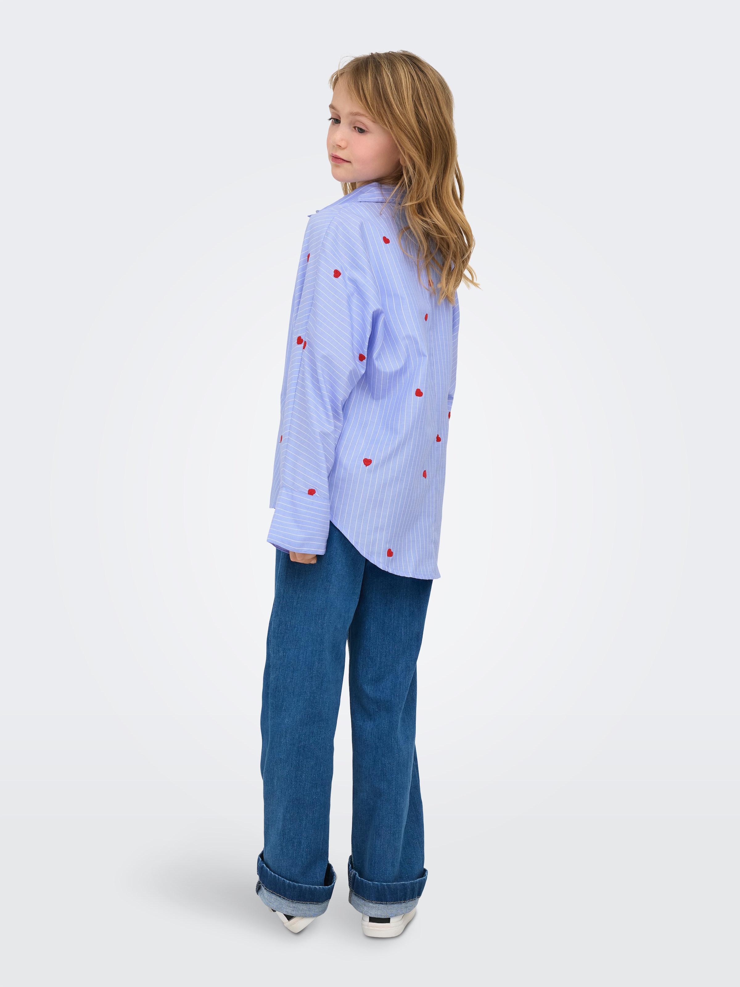 KIDS ONLY Blouse chemise »KOGNEW LINAGRACE LS ST.EMB SHRT WVN NOOS«