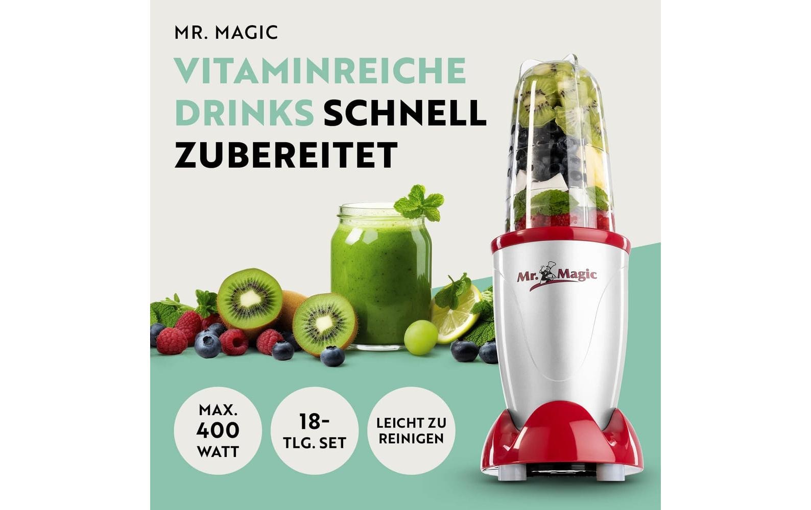 GOURMETmaxx Machine à smoothie »Mr. Magic« 400 W