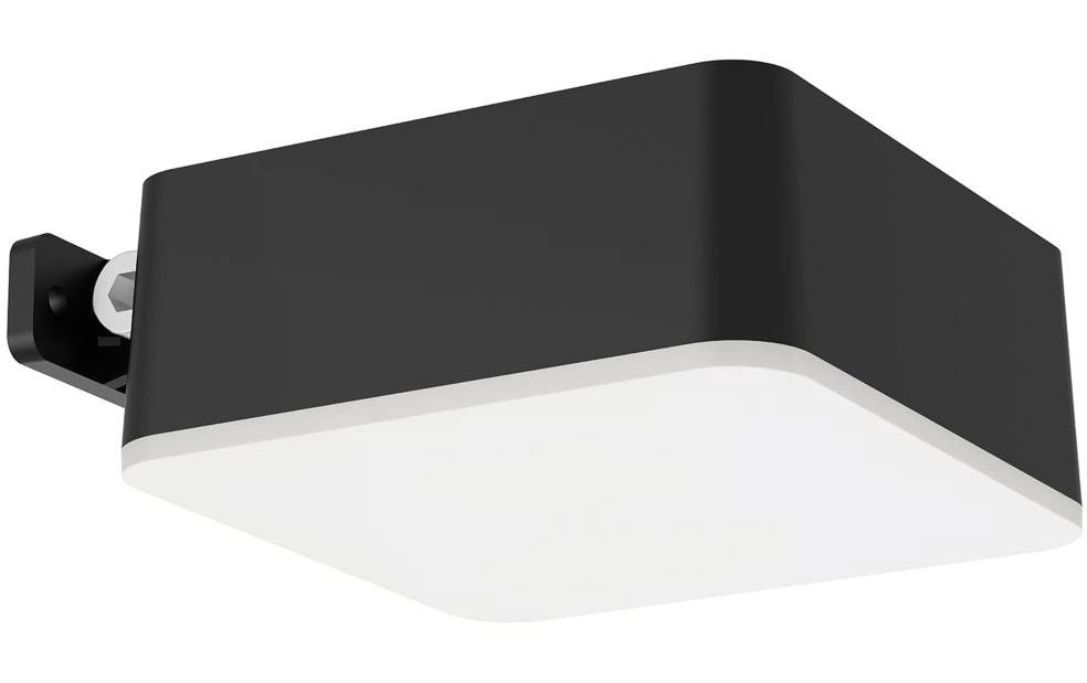 Image of Philips Aussen-Wandleuchte "Solar Vynce eckig, 2700K, schwarz" Warmweiss