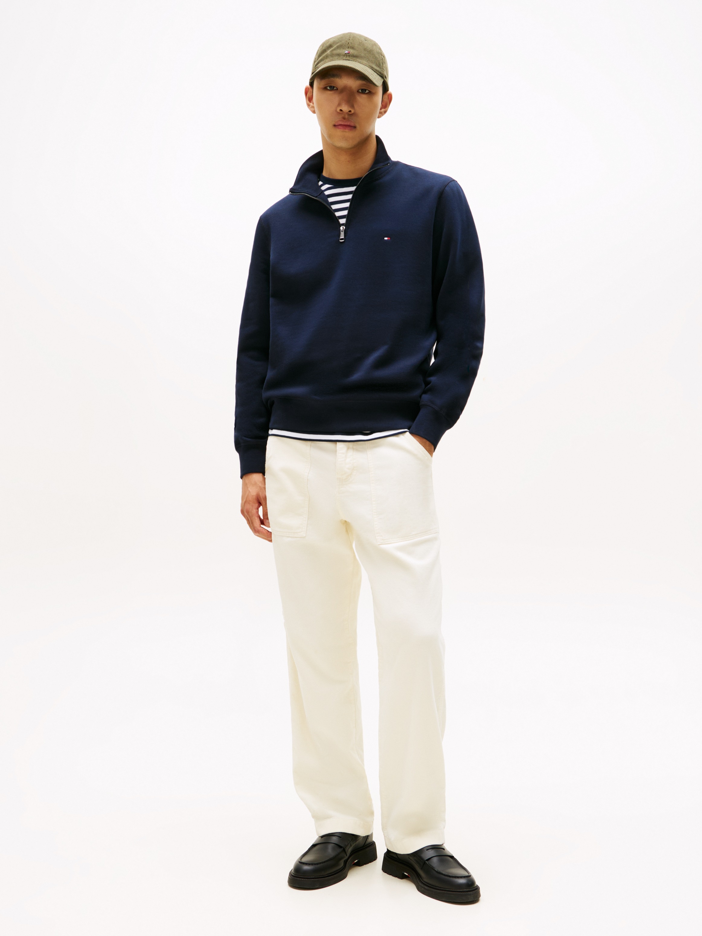 Tommy Hilfiger Sweat-shirt »ESSENTIAL FLEECE 1/4 ZIP«, avec col montant

