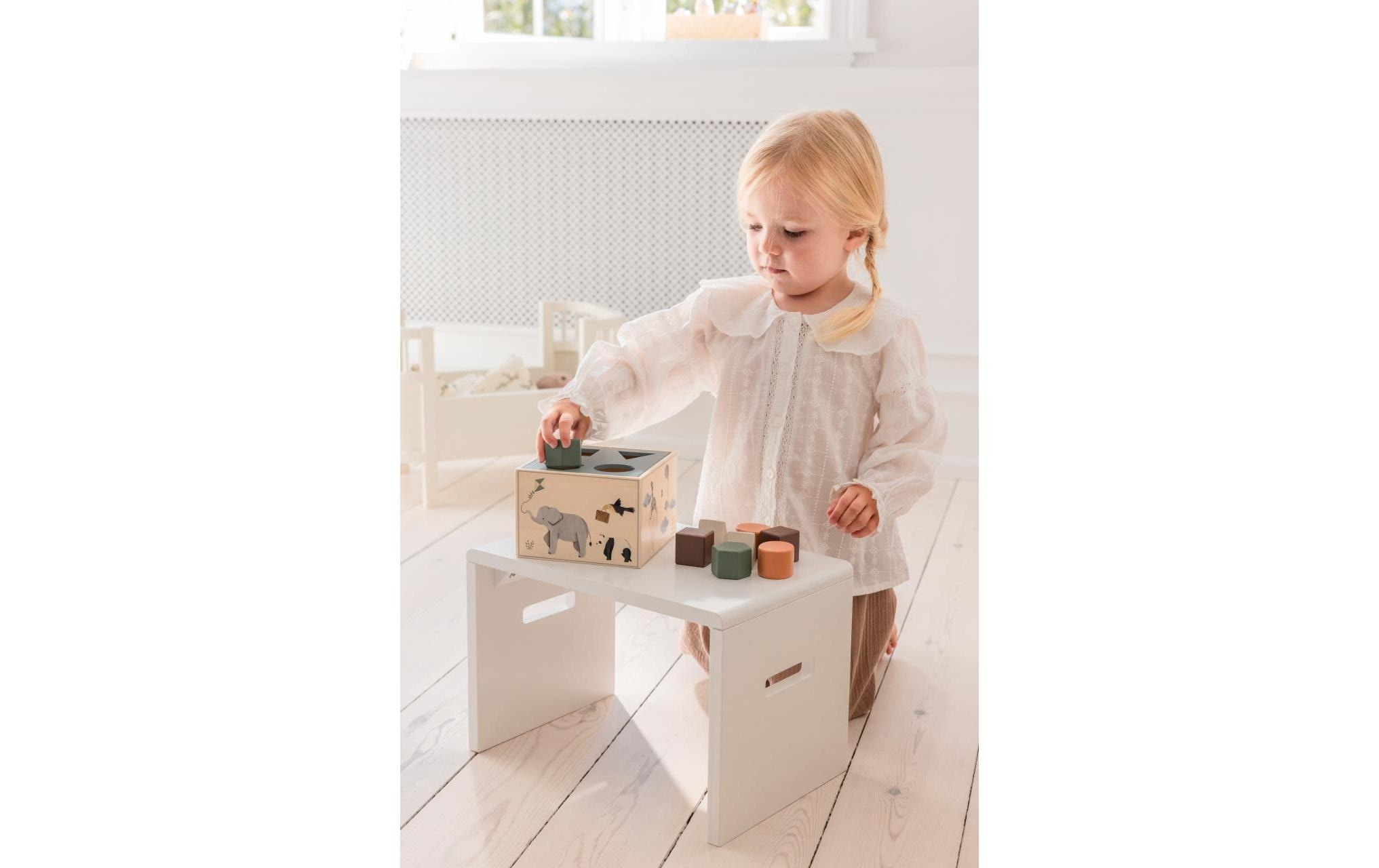   Tritthocker »sebra Schemel Weiss«